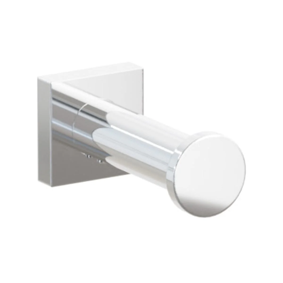 Modern Tubular Brass Single Robe Hook with Rosette - Image 29