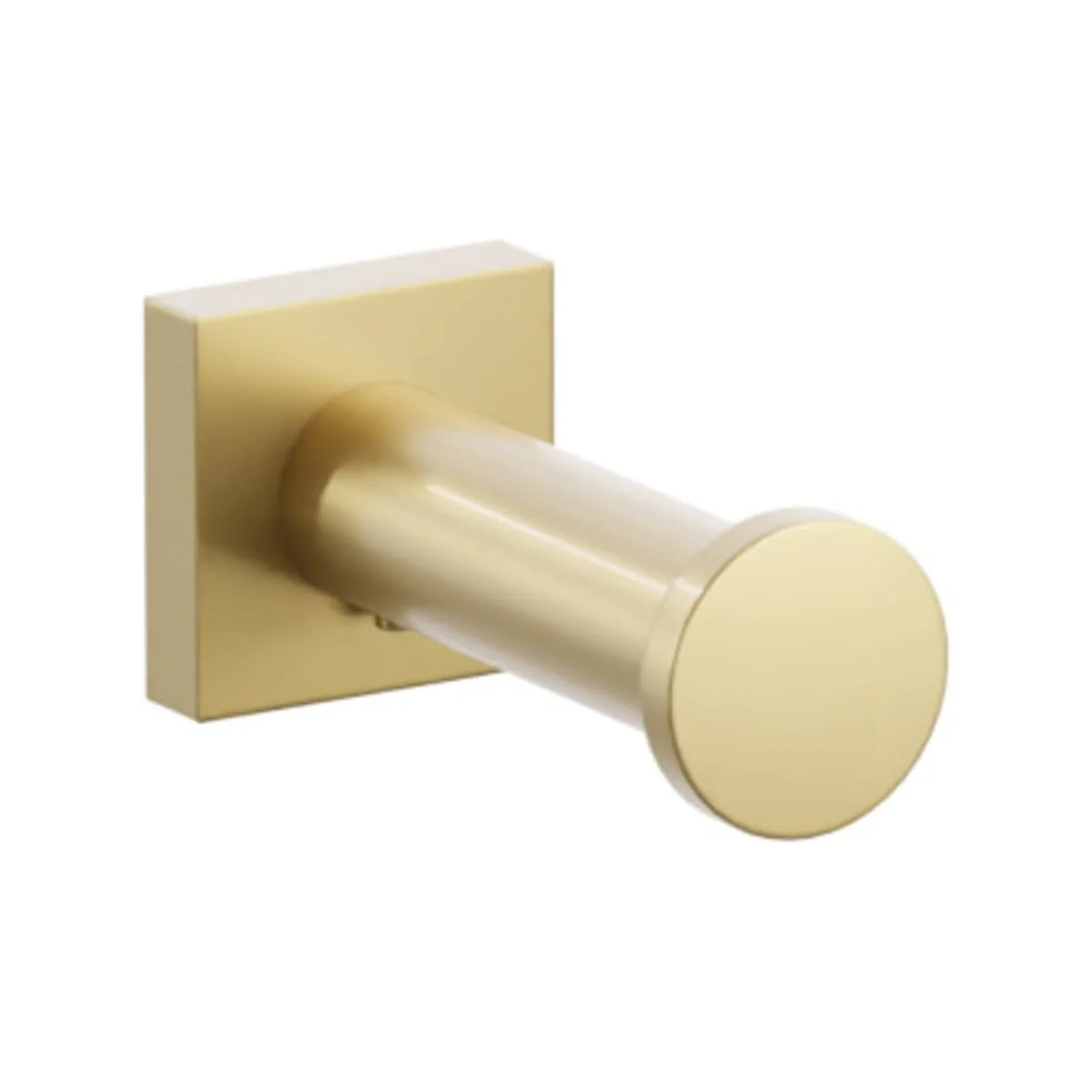 Modern Tubular Brass Single Robe Hook with Rosette - Image 31