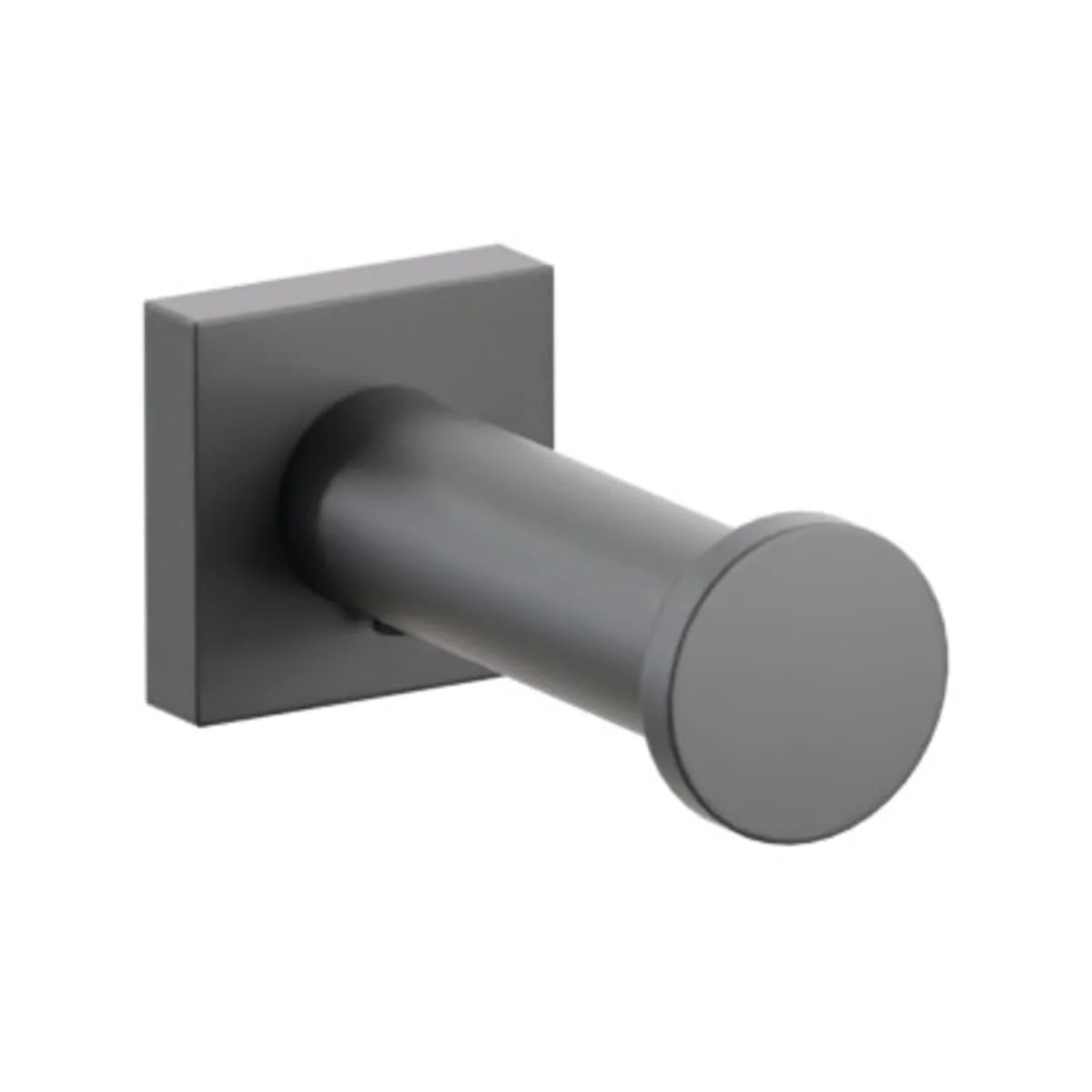 Modern Tubular Brass Single Robe Hook with Rosette - Image 33