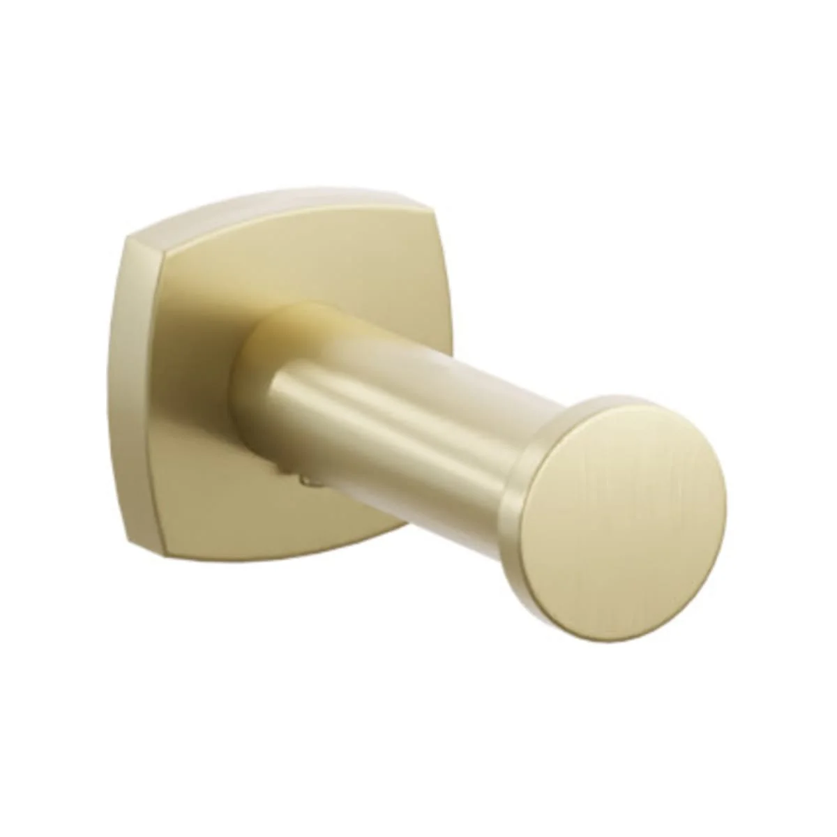 Modern Tubular Brass Single Robe Hook with Rosette - Image 34
