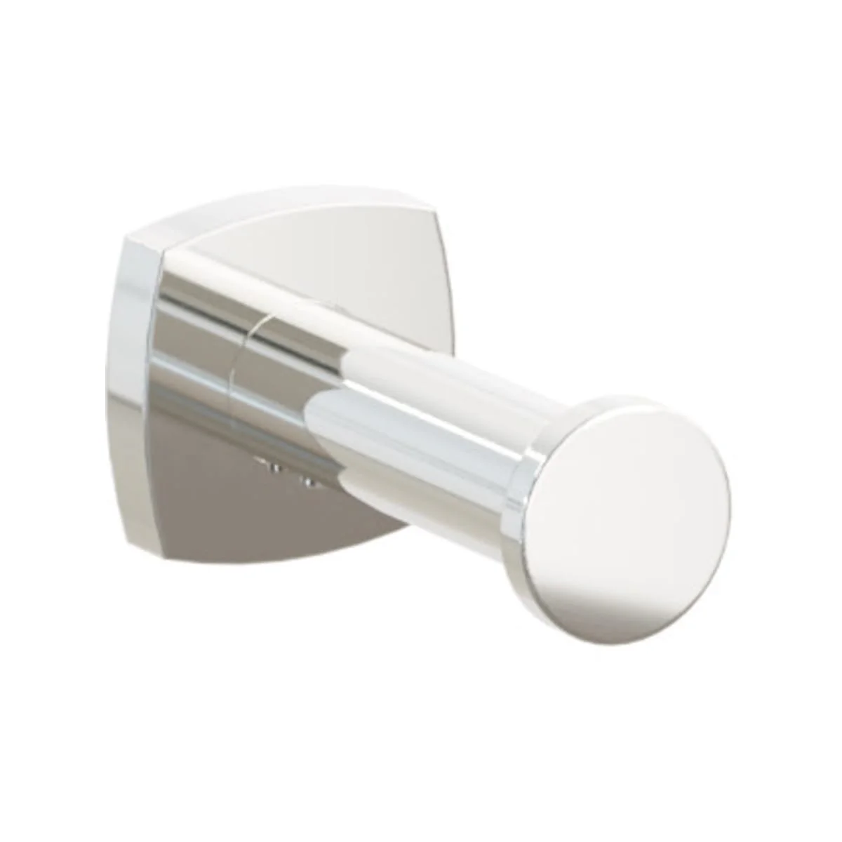 Modern Tubular Brass Single Robe Hook with Rosette - Image 38