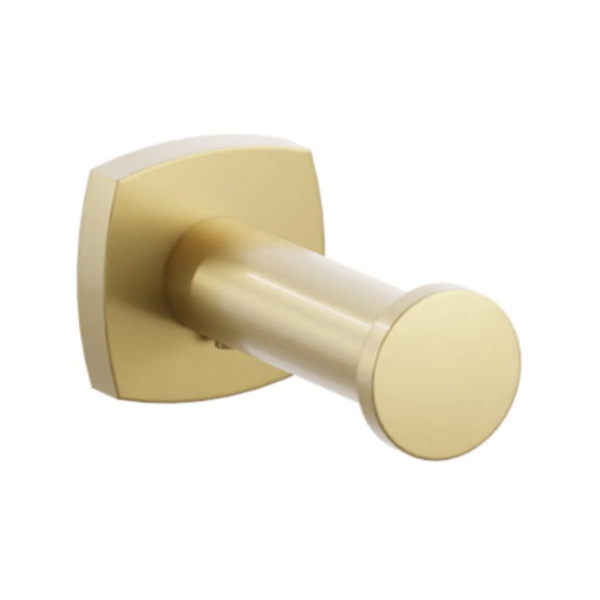 Modern Tubular Brass Single Robe Hook with Rosette - Image 39