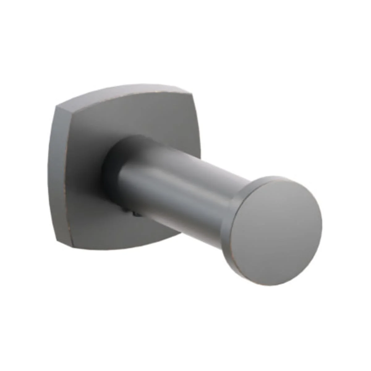 Modern Tubular Brass Single Robe Hook with Rosette - Image 40