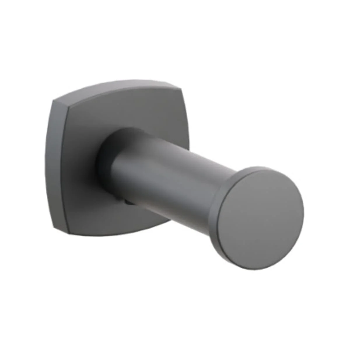 Modern Tubular Brass Single Robe Hook with Rosette - Image 41
