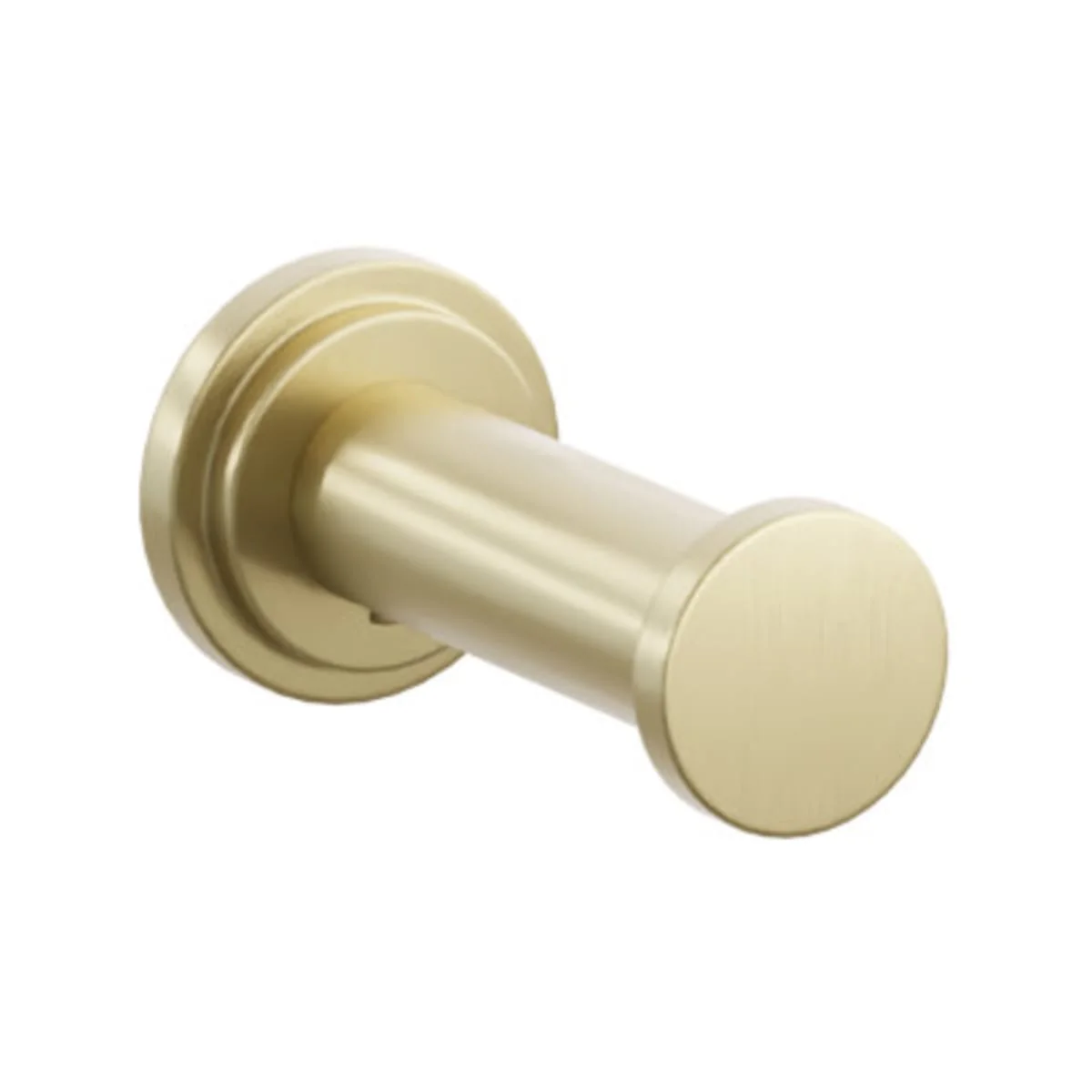 Modern Tubular Brass Single Robe Hook with Rosette - Image 42