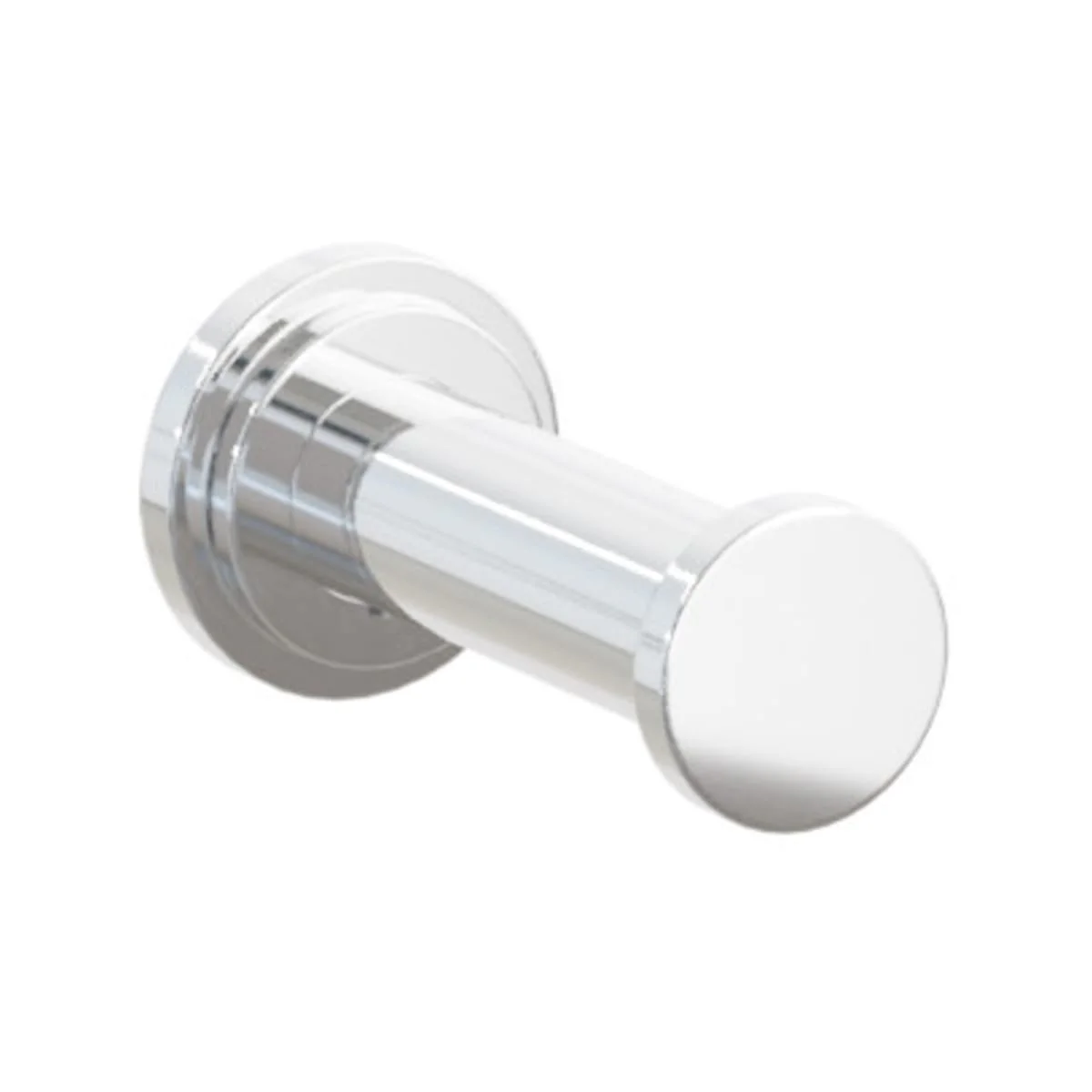 Modern Tubular Brass Single Robe Hook with Rosette - Image 45