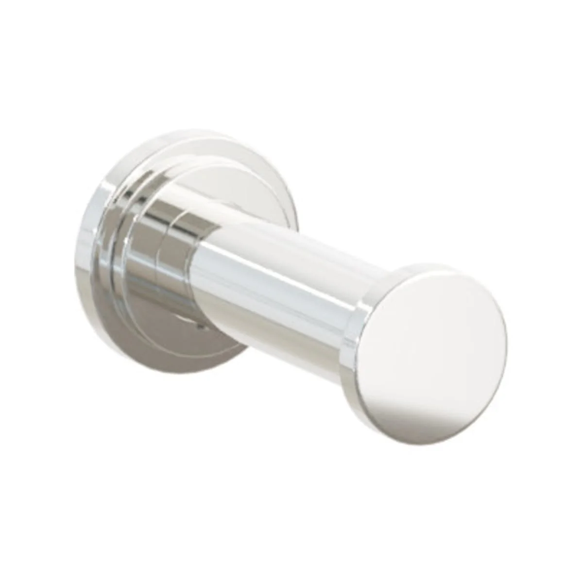 Modern Tubular Brass Single Robe Hook with Rosette - Image 46