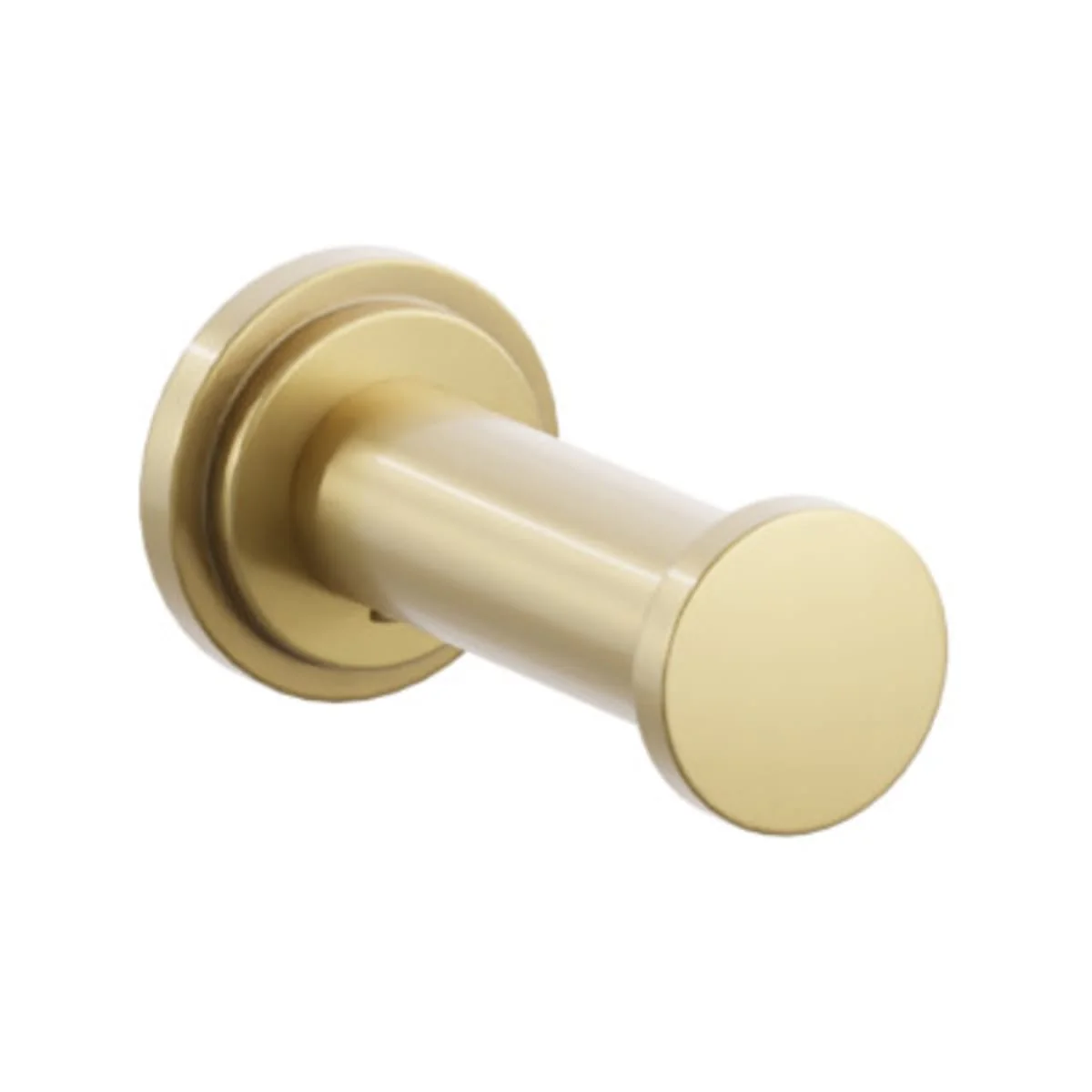 Modern Tubular Brass Single Robe Hook with Rosette - Image 47