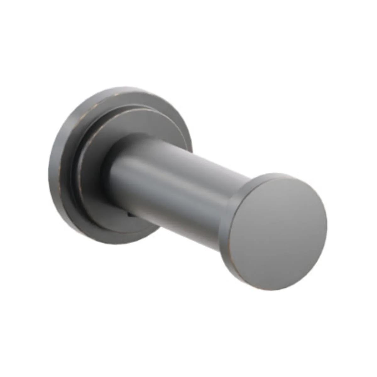 Modern Tubular Brass Single Robe Hook with Rosette - Image 48