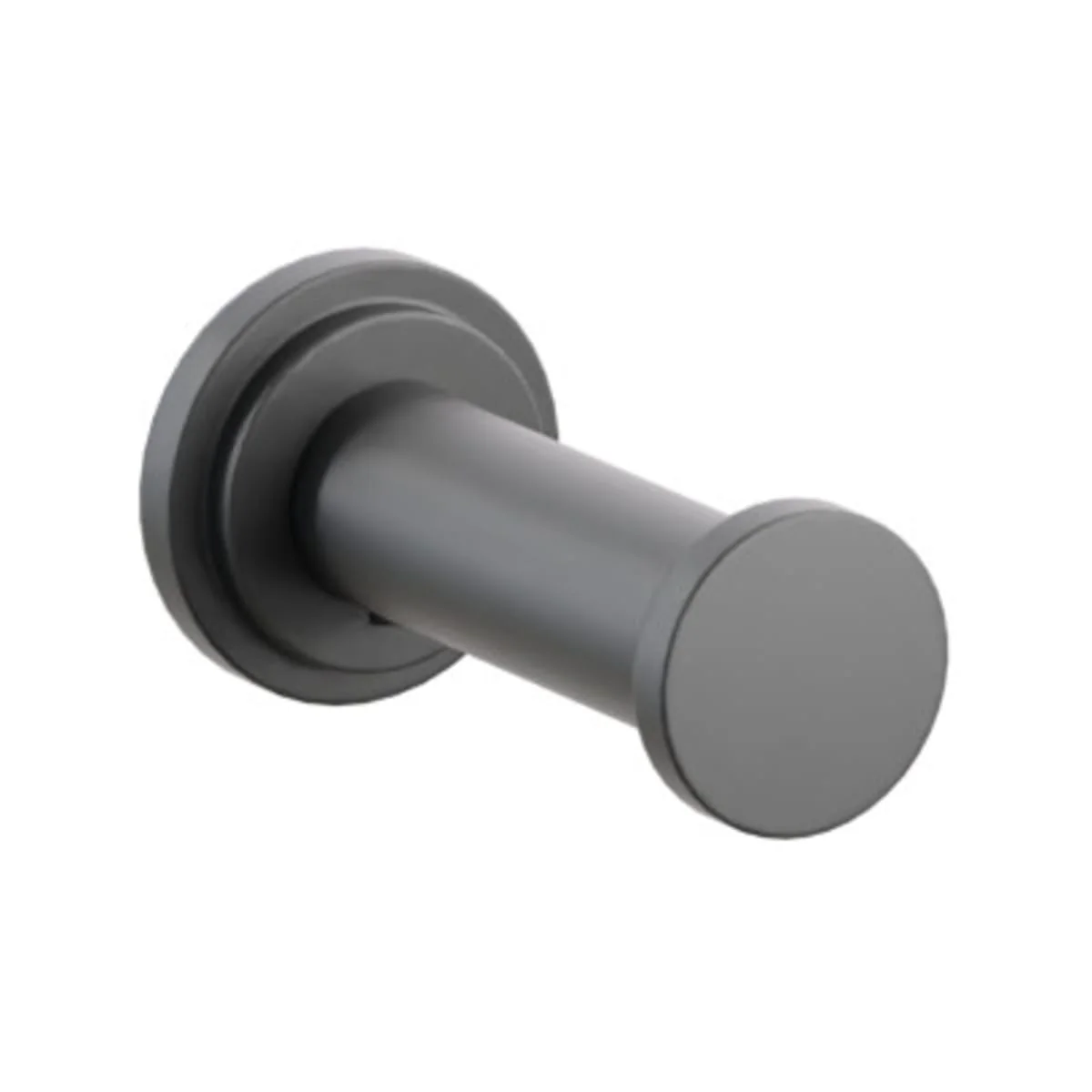 Modern Tubular Brass Single Robe Hook with Rosette - Image 49