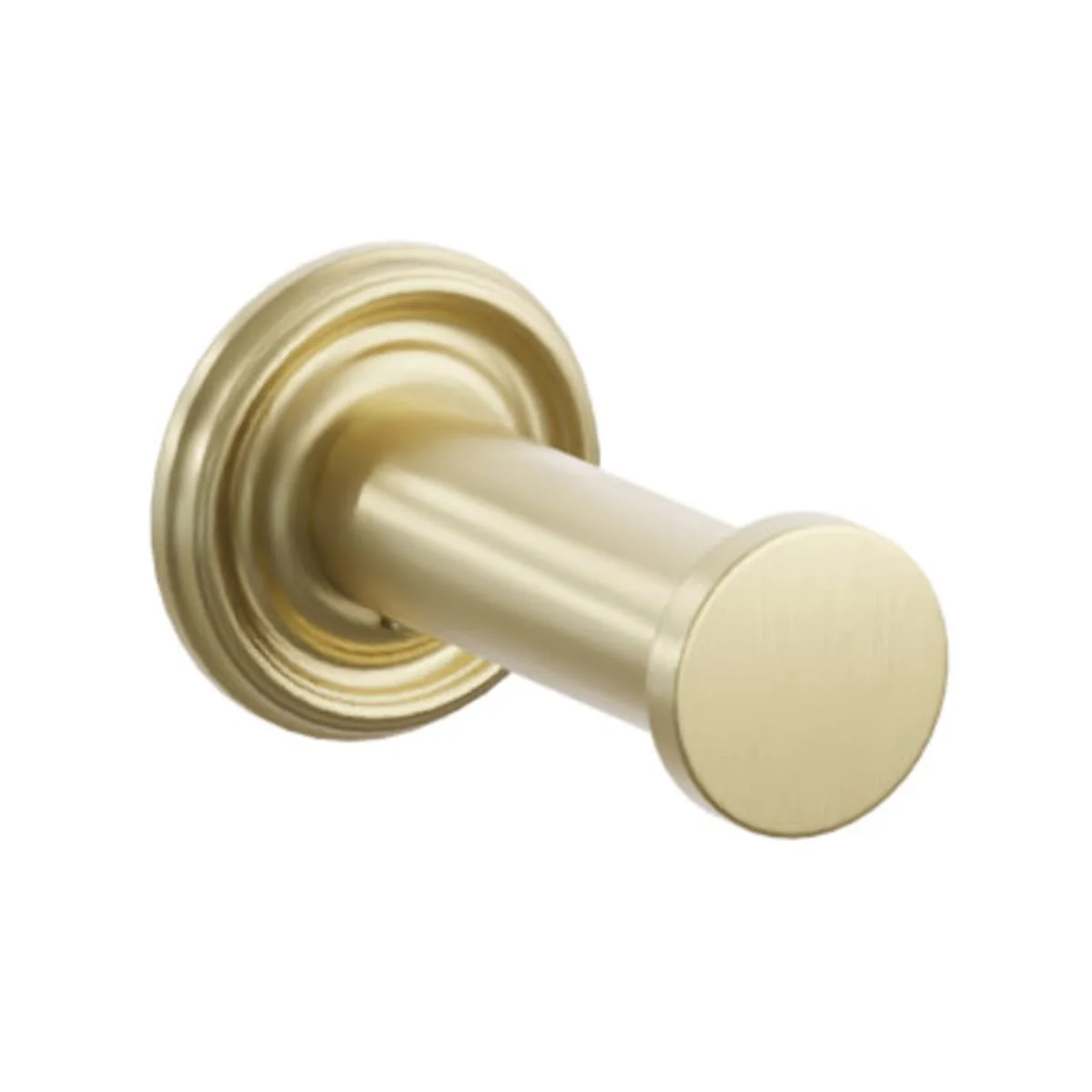 Modern Tubular Brass Single Robe Hook with Rosette - Image 50