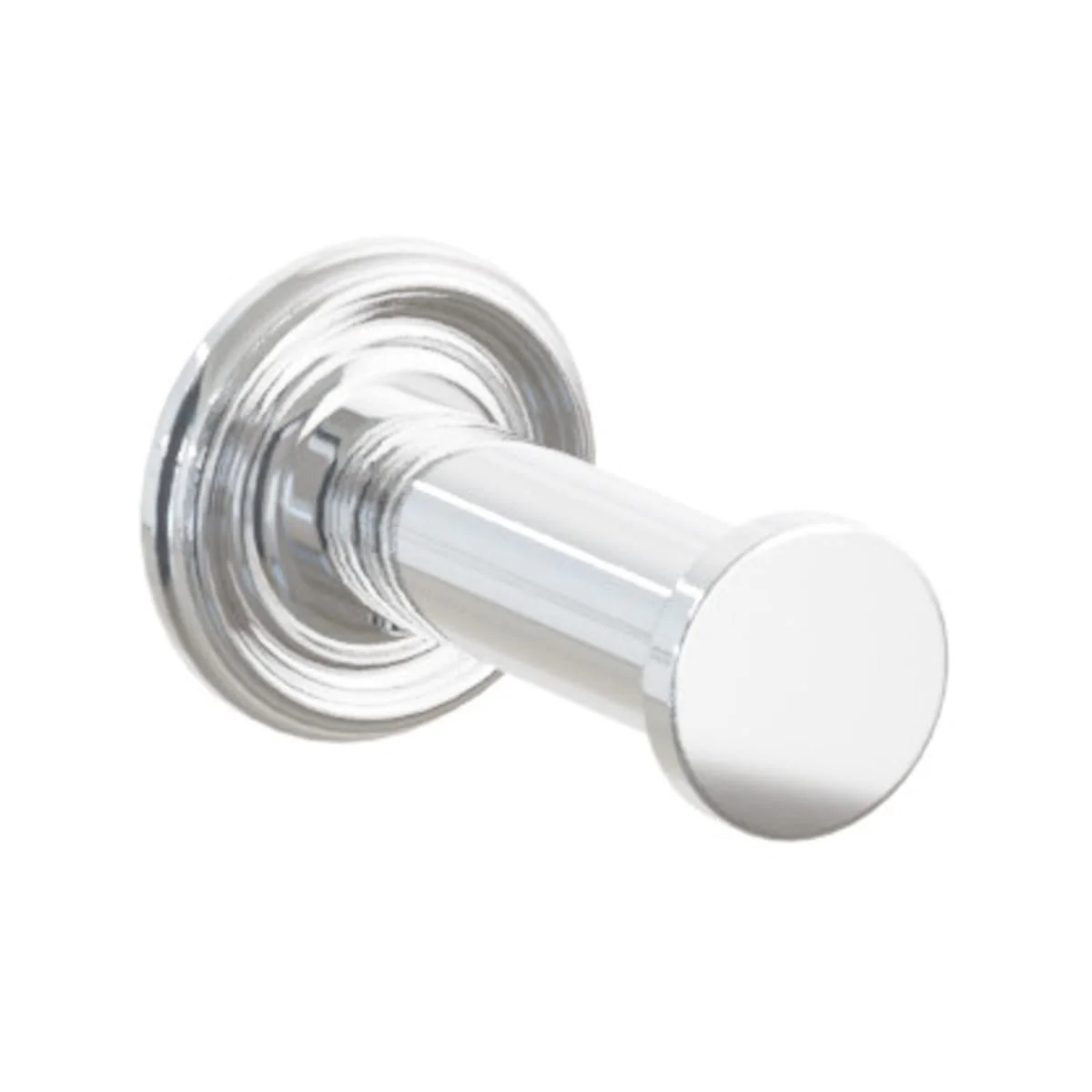 Modern Tubular Brass Single Robe Hook with Rosette - Image 53
