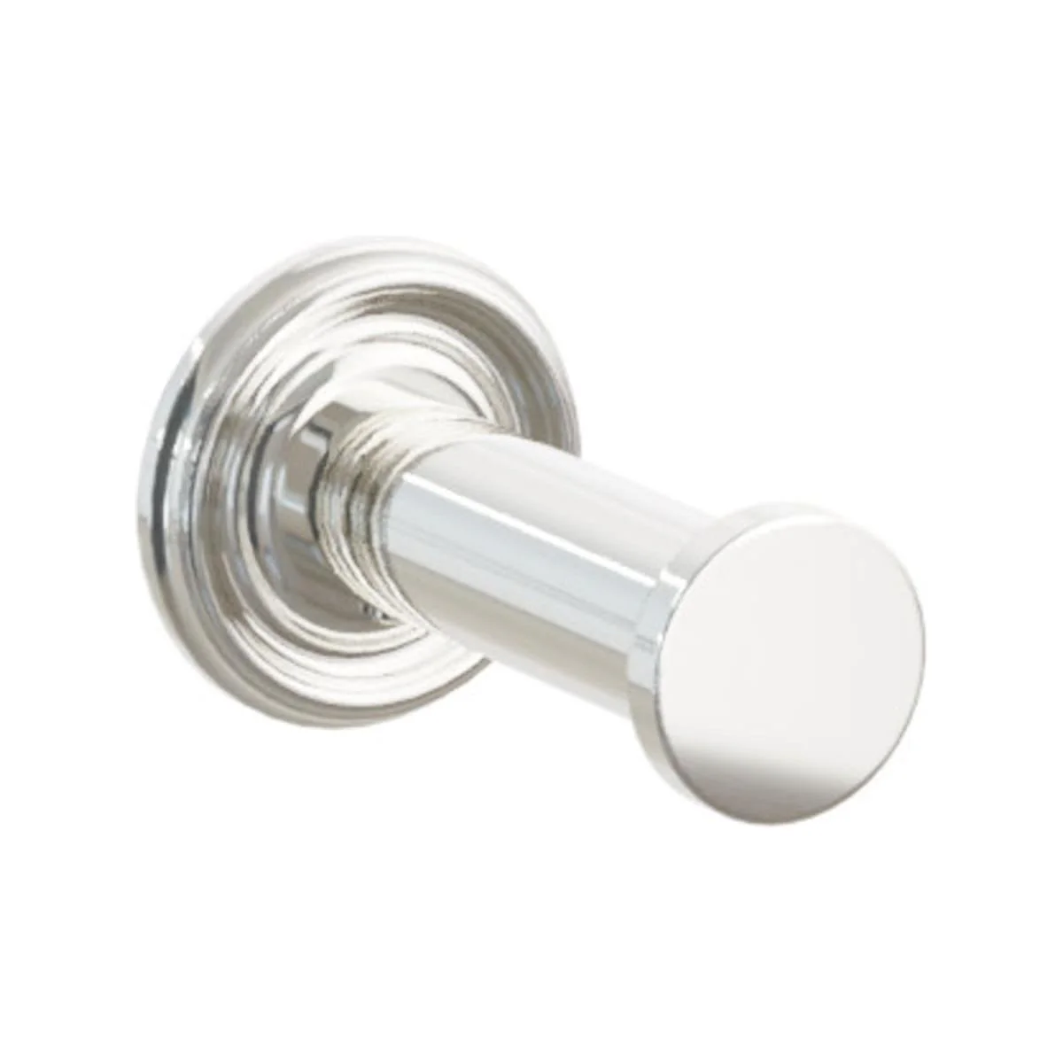 Modern Tubular Brass Single Robe Hook with Rosette - Image 54