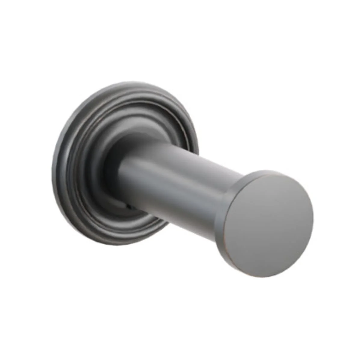 Modern Tubular Brass Single Robe Hook with Rosette - Image 56