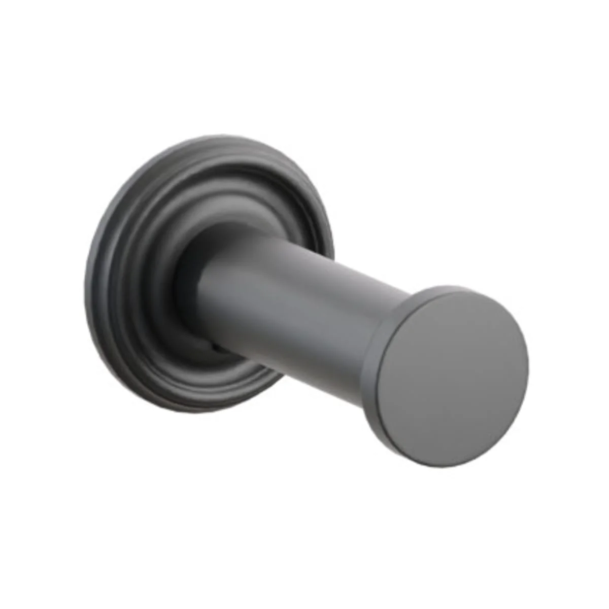 Modern Tubular Brass Single Robe Hook with Rosette - Image 57