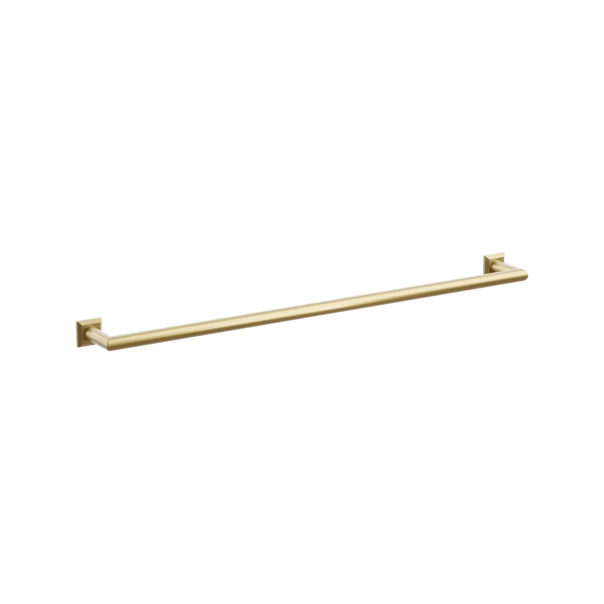 Modern Tubular Brass Towel Bar 30" - Image 4