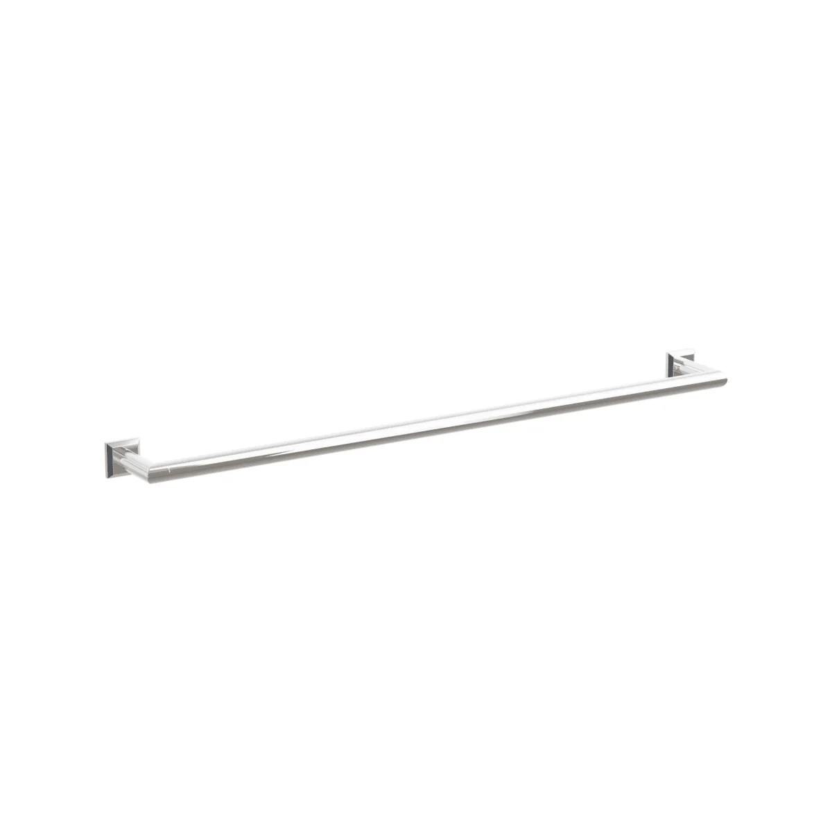 Modern Tubular Brass Towel Bar 30" - Image 6