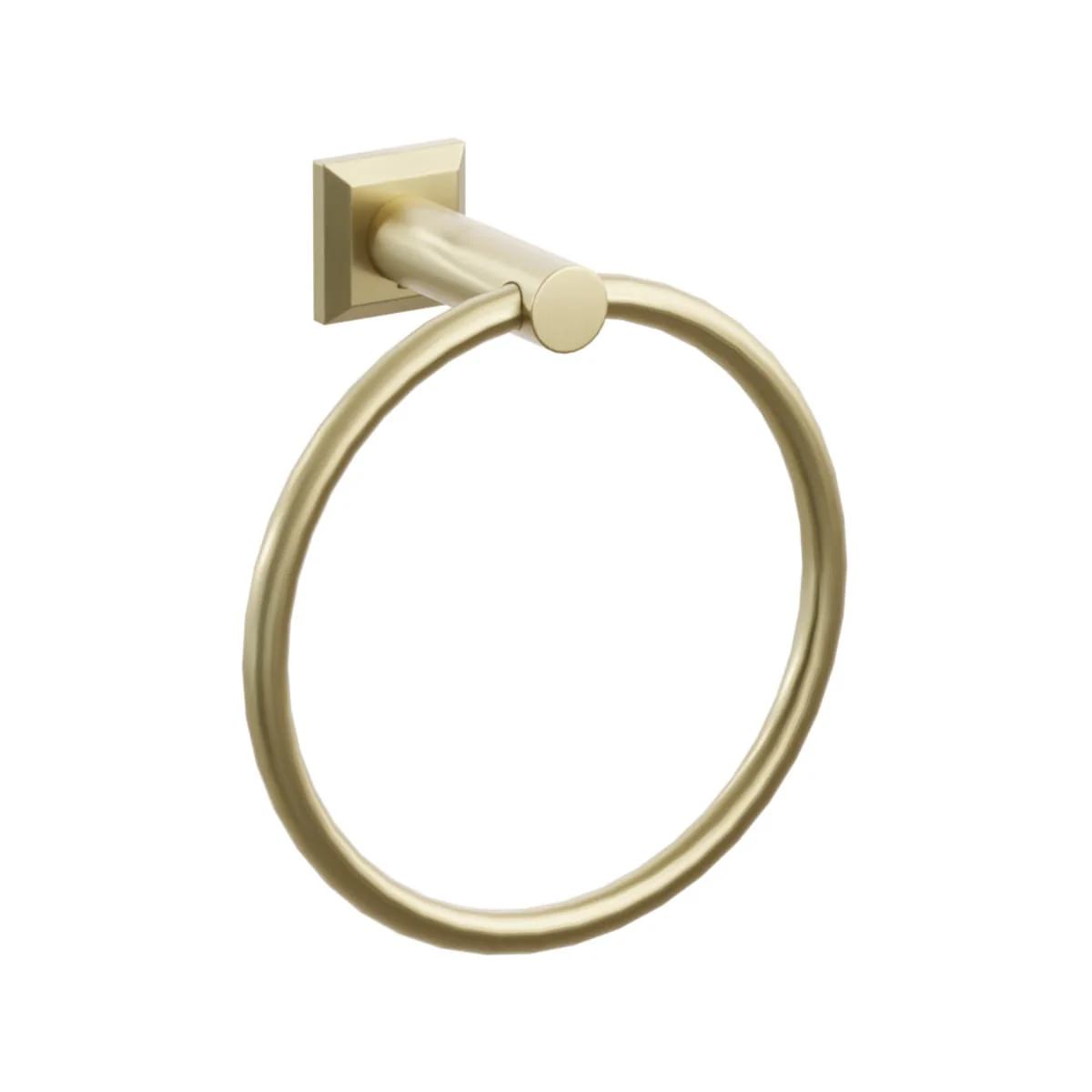 Modern Tubular Brass Towel Ring - Image 9