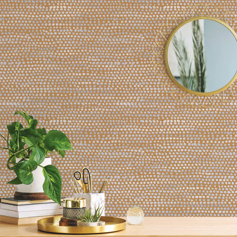 Moire Dots Peel and Stick Wallpaper - Image 57