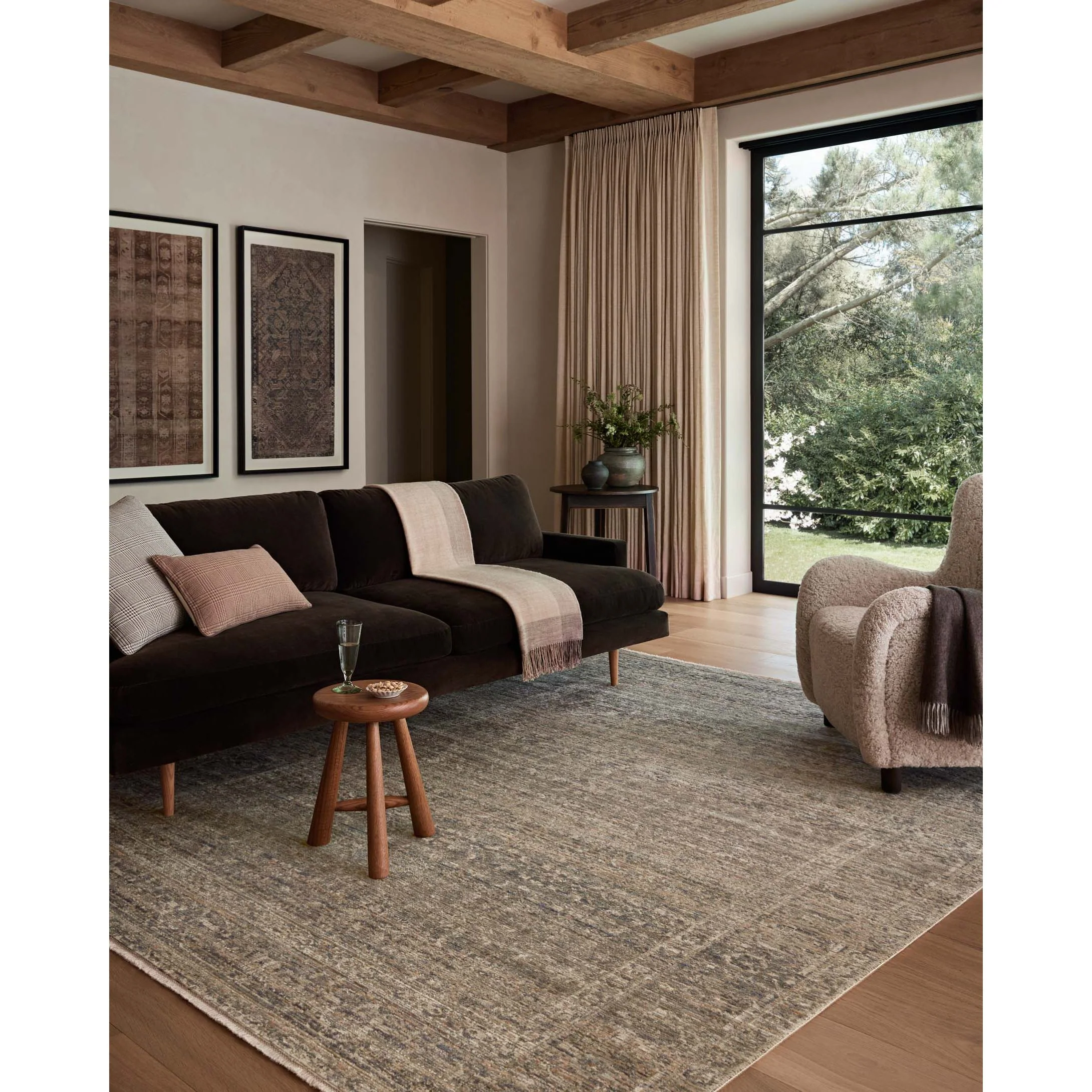 Molly Navy / Blush Rug | Amber Lewis x Loloi - Image 3