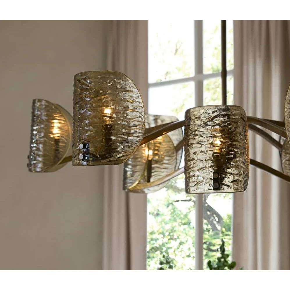 Natasha Amber Smoke Chandelier - Image 2