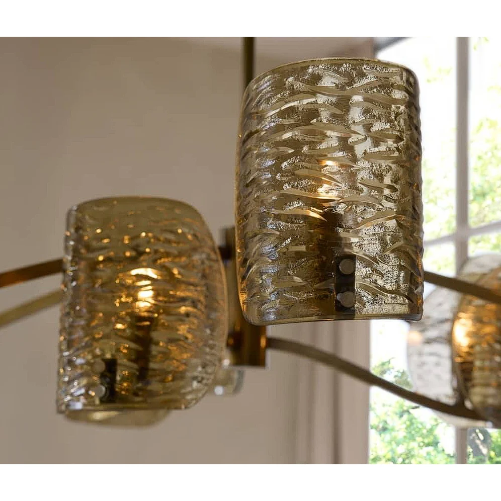 Natasha Amber Smoke Chandelier - Image 3