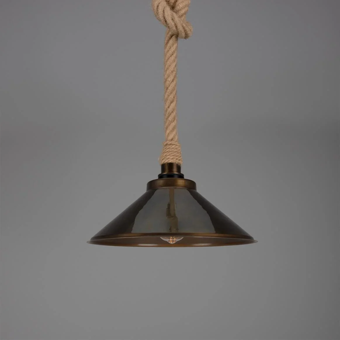 Naxos Jute Rope Outdoor Pendant / Clear - Image 5