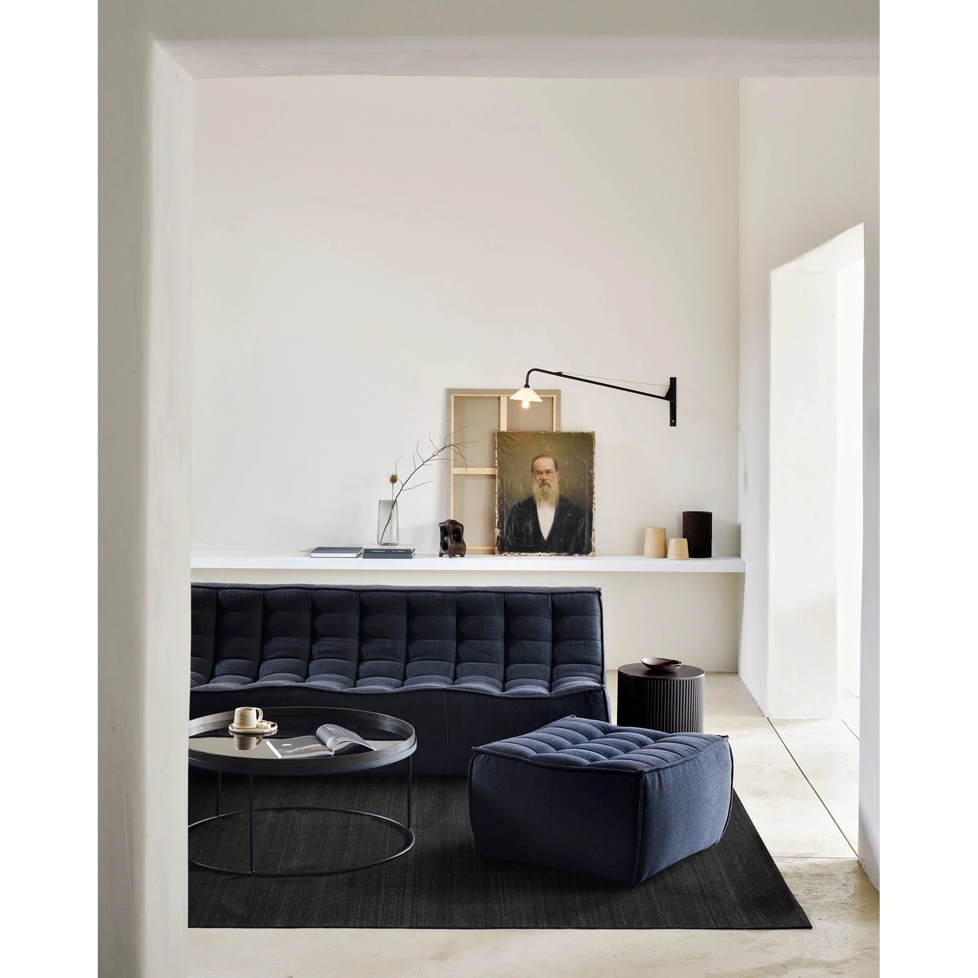 Nettie Eco fabric Sofa Footstool - Image 3