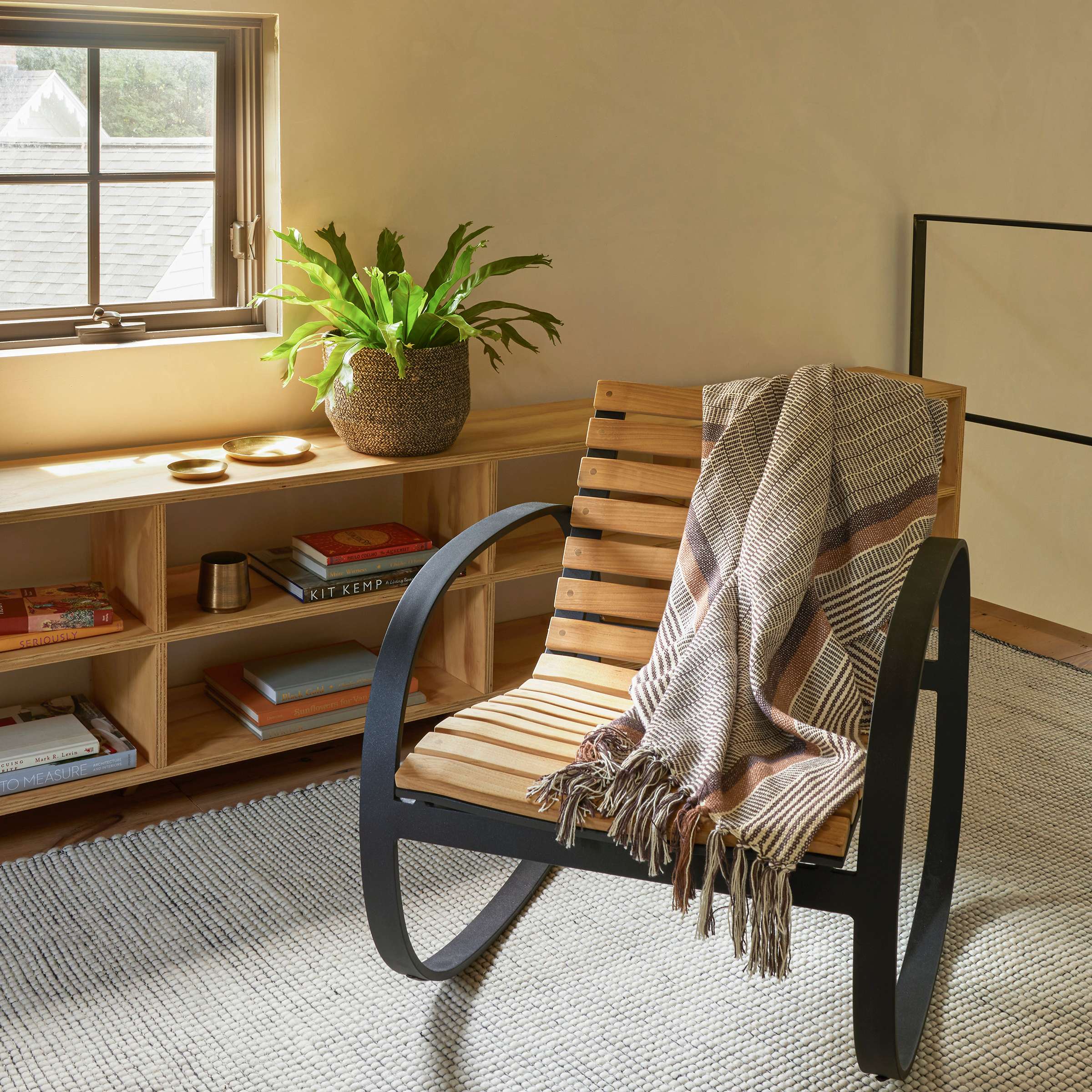 Network Black Handwoven Wool Rug - Image 2