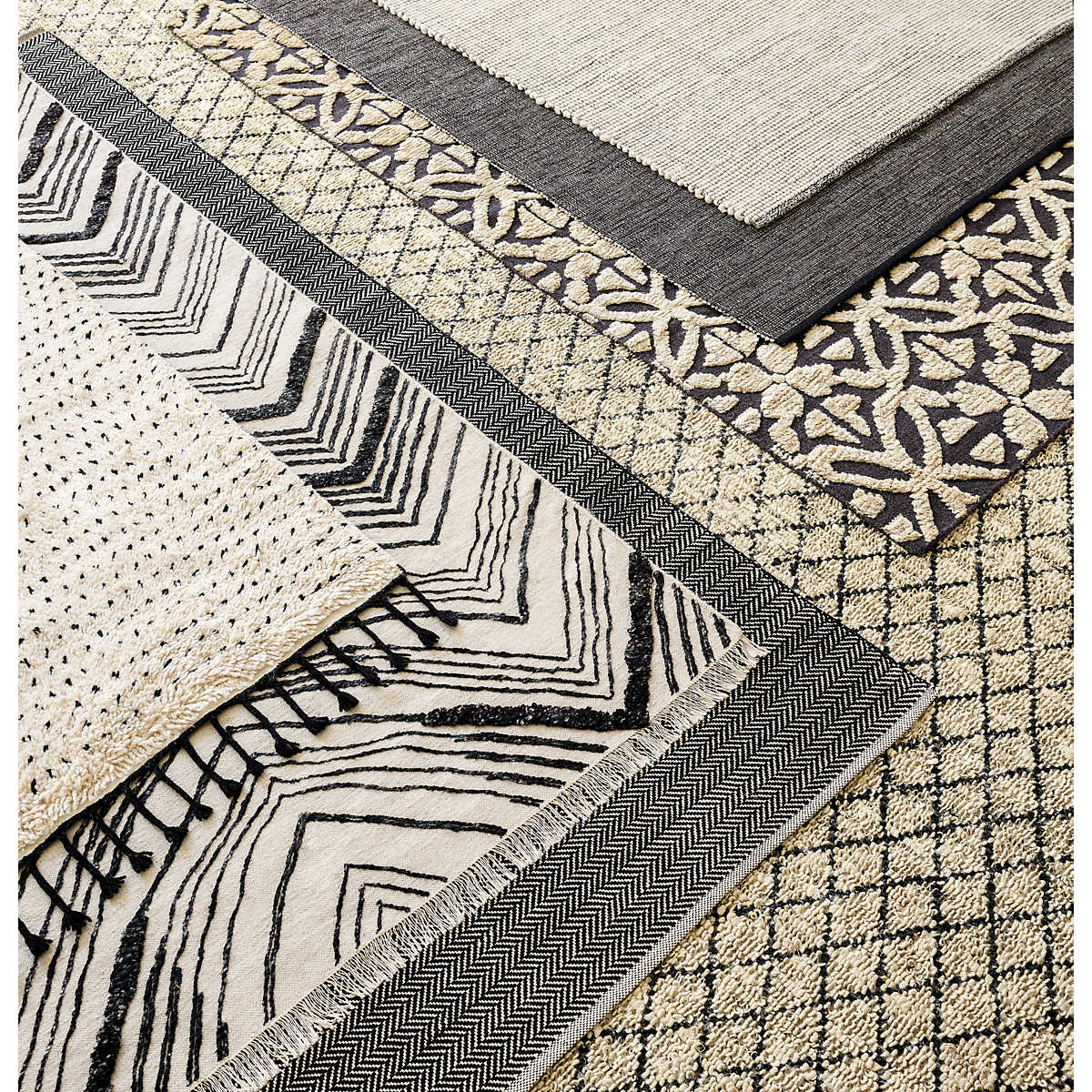 Network Black Handwoven Wool Rug - Image 3