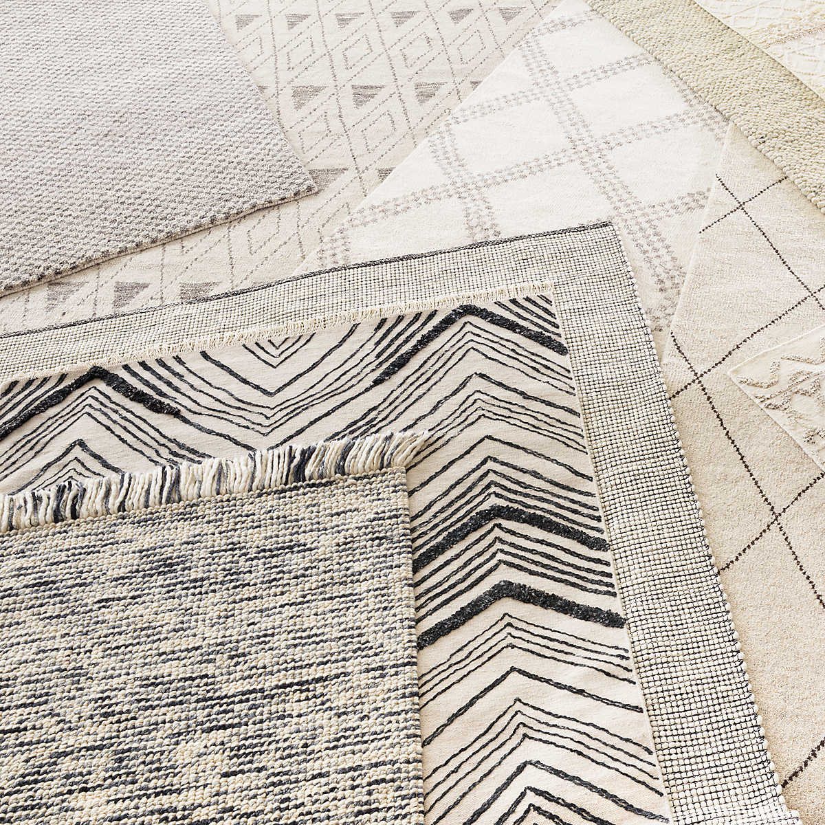 Network Black Handwoven Wool Rug - Image 5