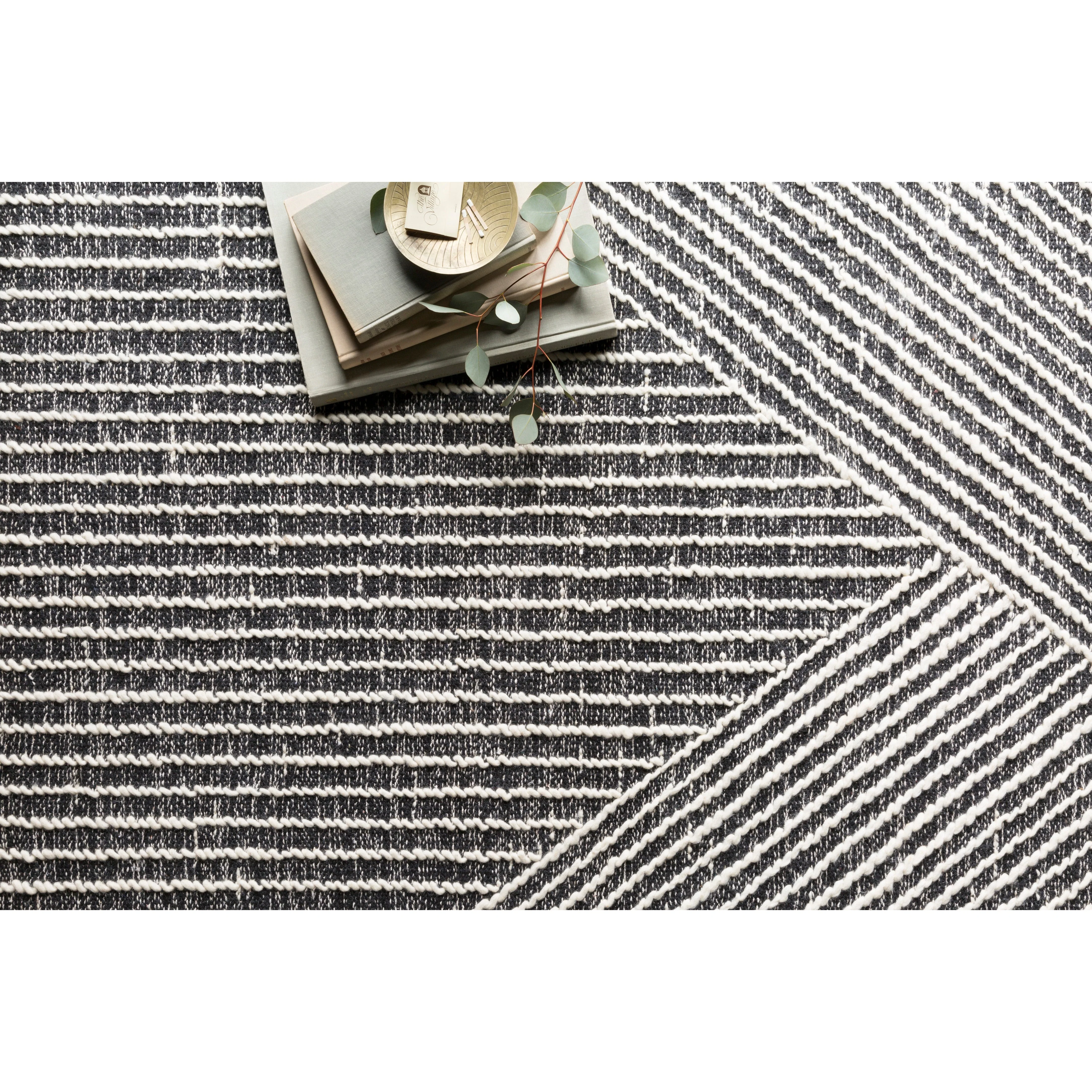 Newton Charcoal / Ivory Rug | Magnolia Home by Joanna Gaines x Loloi - Image 4