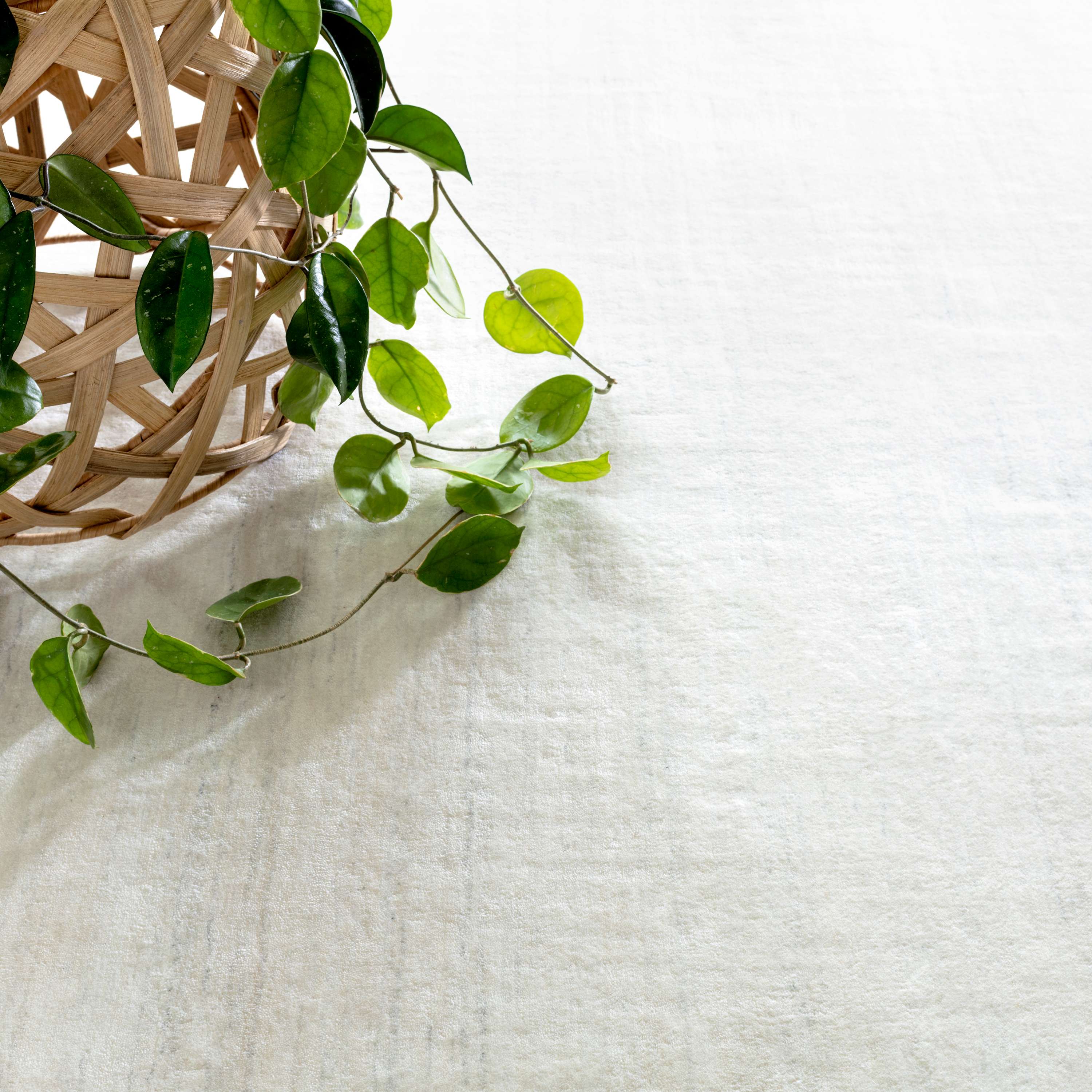 Nordic White Loom Knotted Rug - Image 2