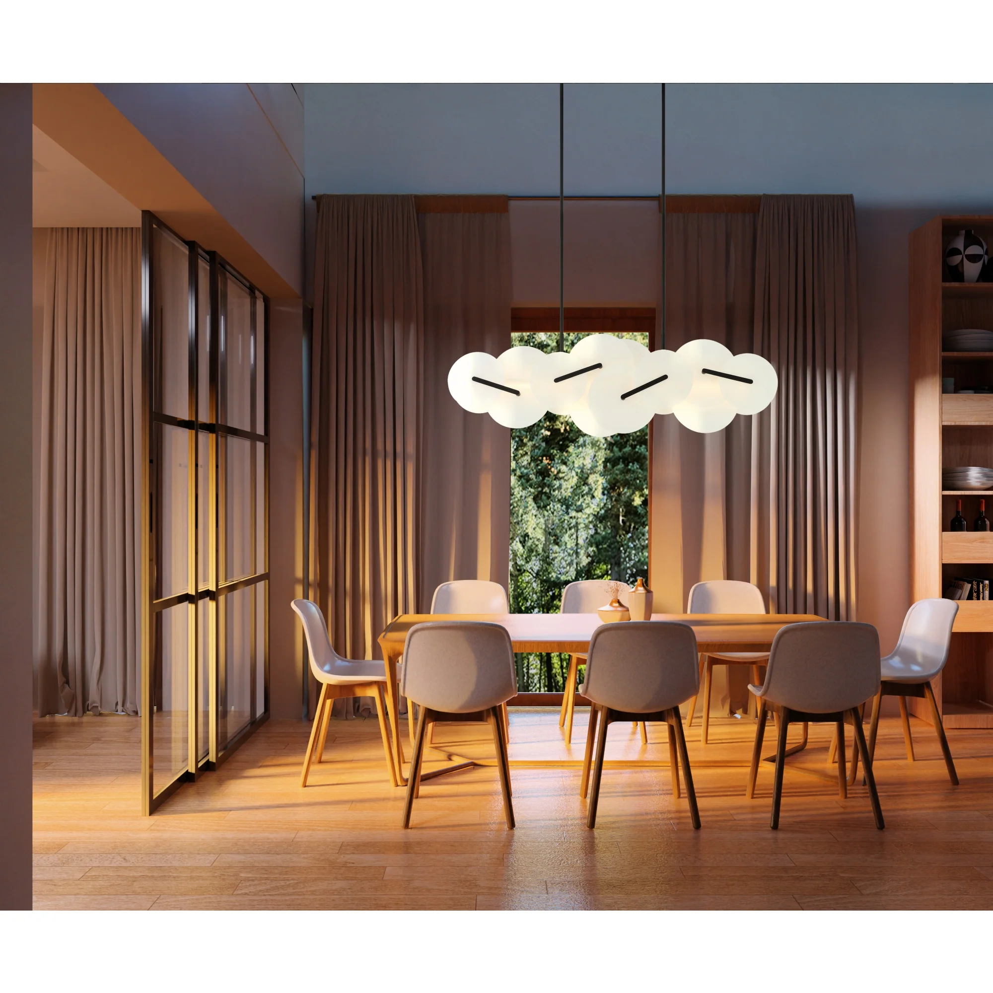 Nuvola LED Linear Chandelier - Image 7