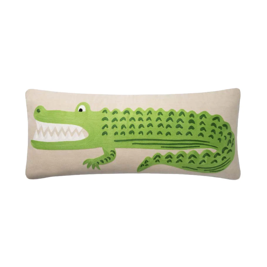 Green / Natural Pillow | Rifle Paper Co. x Loloi