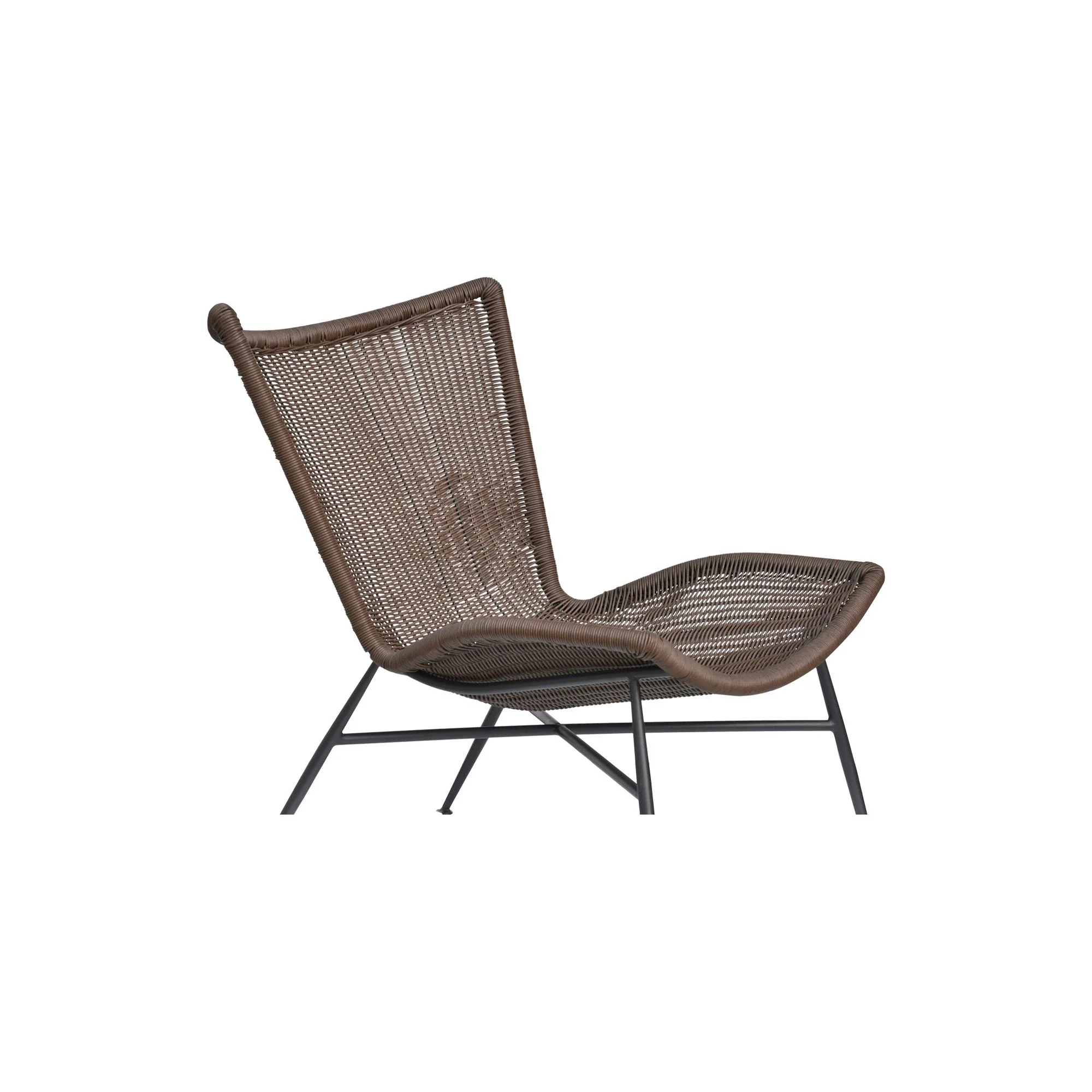 Paige Outdoor Accent Chair Brown - Image 6