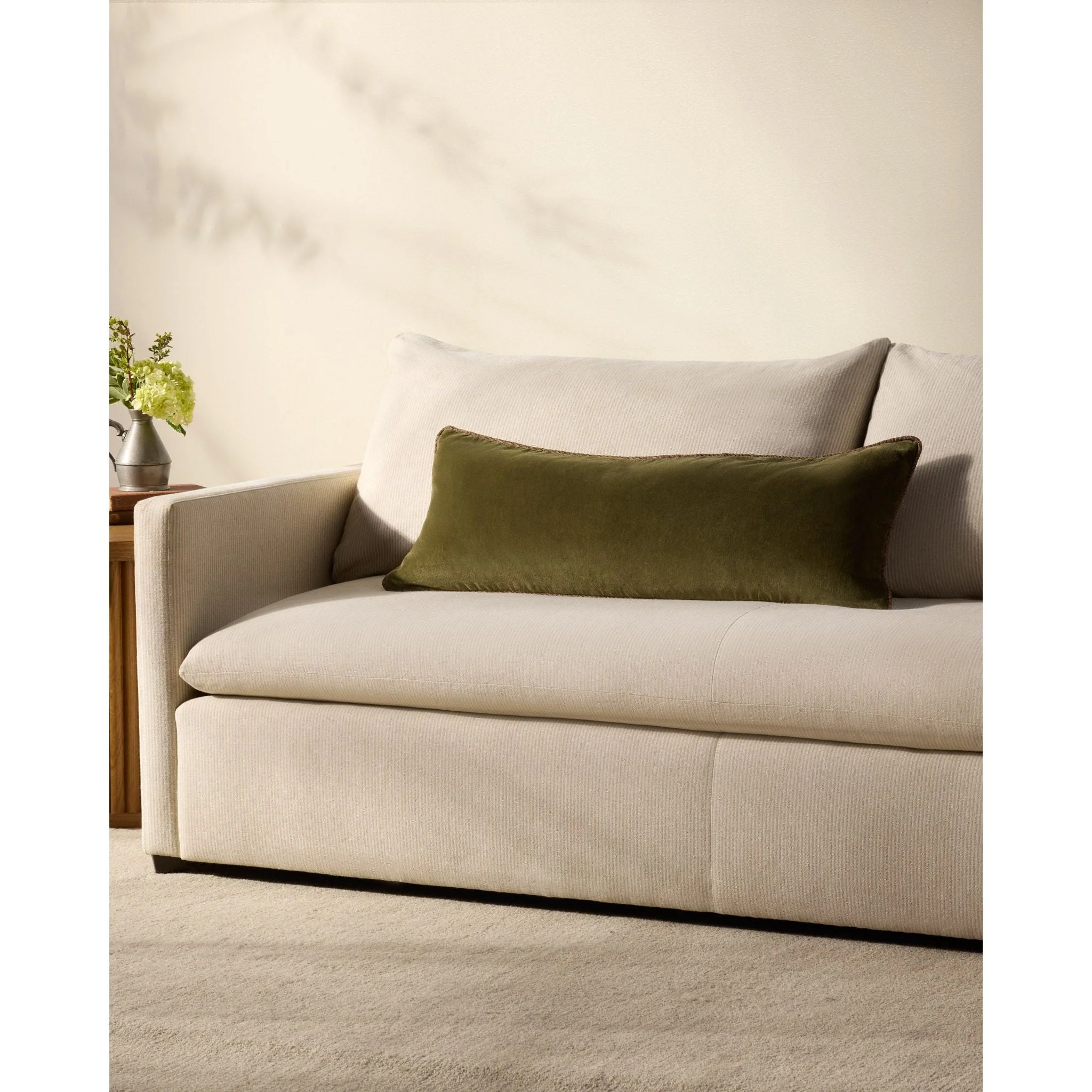 Liza Dark Green Pillows | Chris Loves Julia x Loloi - Image 2