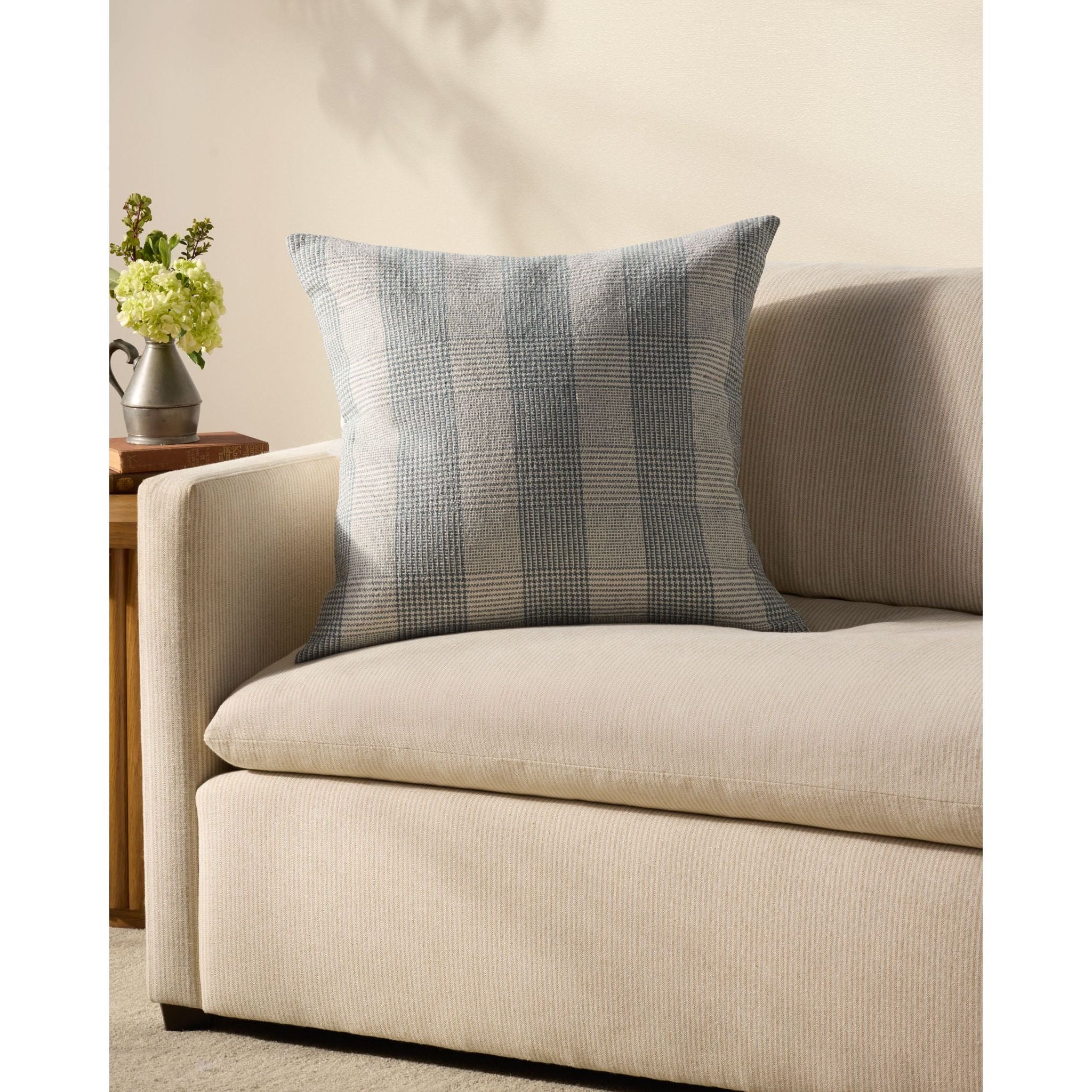 Auggie Blue / White Pillows | Chris Loves Julia x Loloi - Image 2