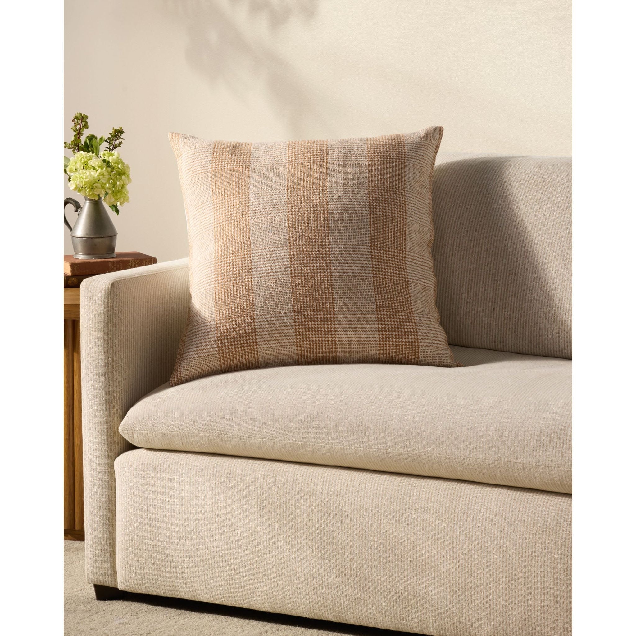 Auggie Orange / White Pillows | Chris Loves Julia x Loloi - Image 2