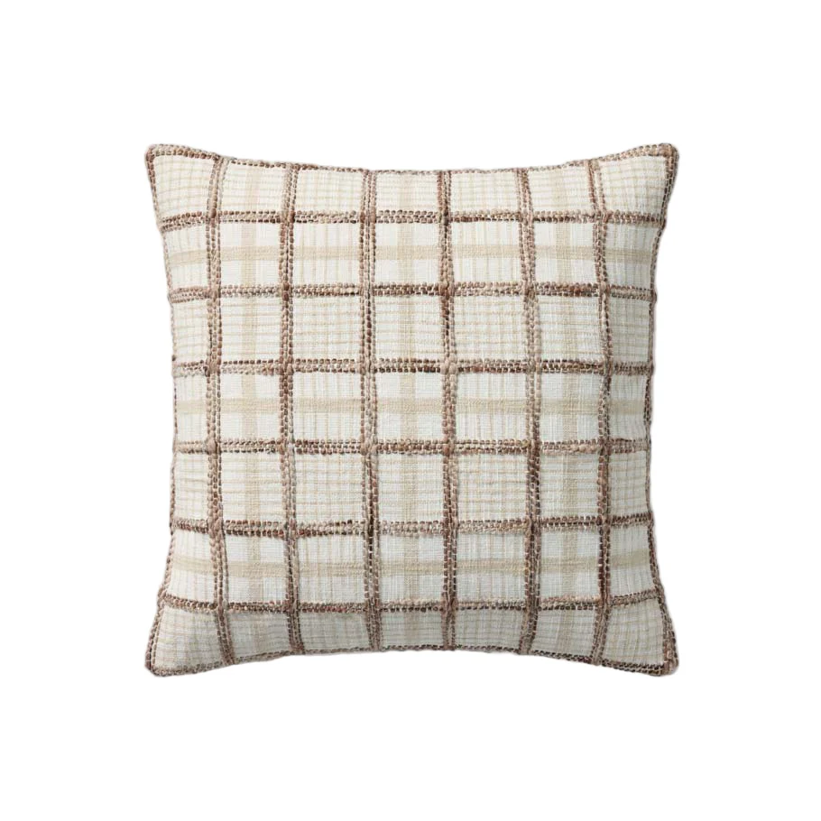Norman Ivory / Brown Pillows | Chris Loves Julia x Loloi