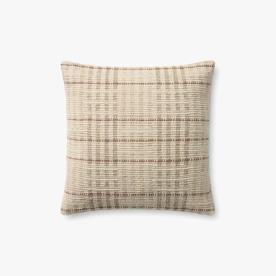 Vinnie Ivory / Brown Pillows | Chris Loves Julia x Loloi