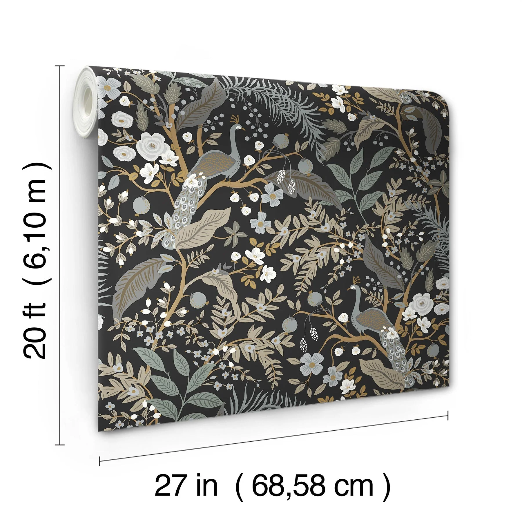 Peacock Garden Peel + Stick Wallpaper - Image 12