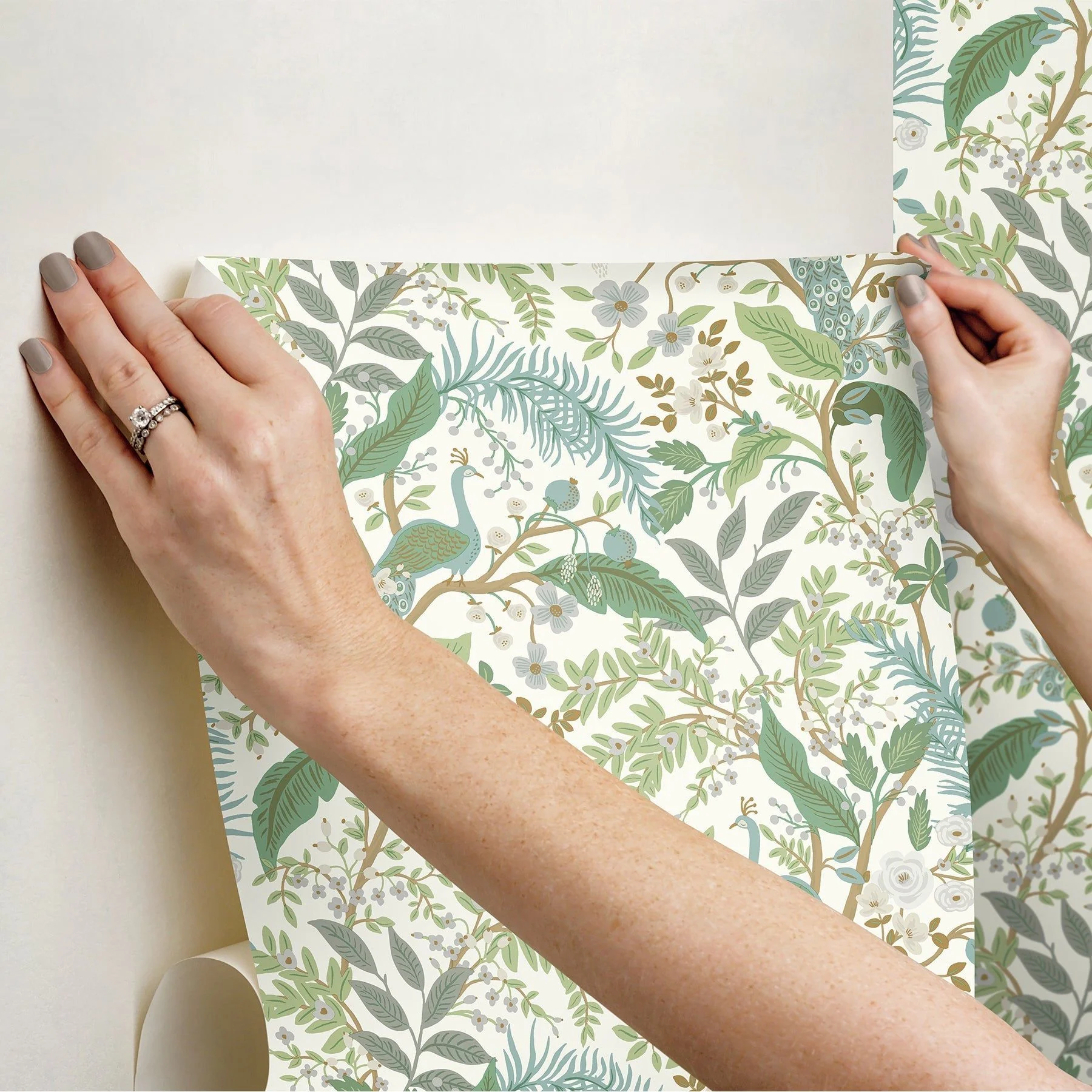 Peacock Garden Peel + Stick Wallpaper - Image 28