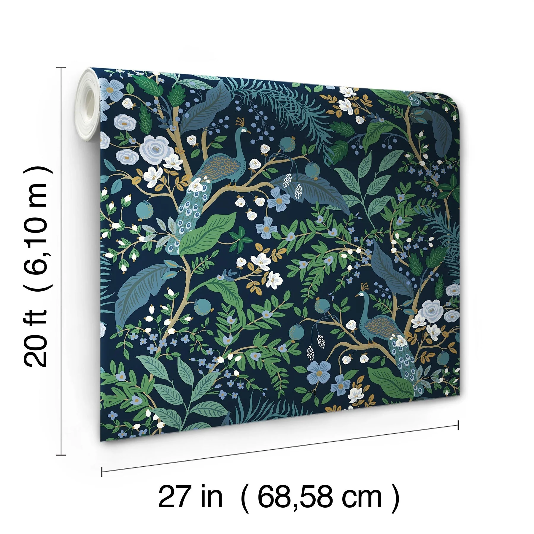 Peacock Garden Peel + Stick Wallpaper - Image 5