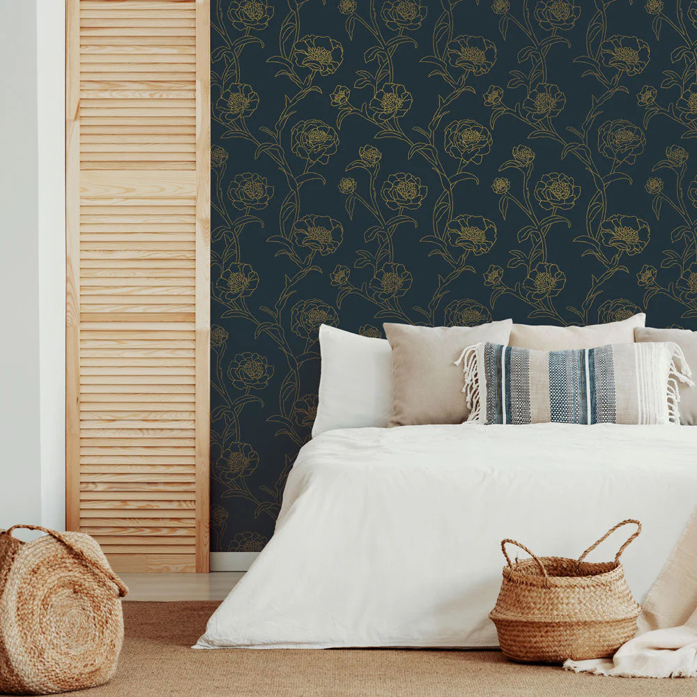 Peonies Peel and Stick Wallpaper - Image 5