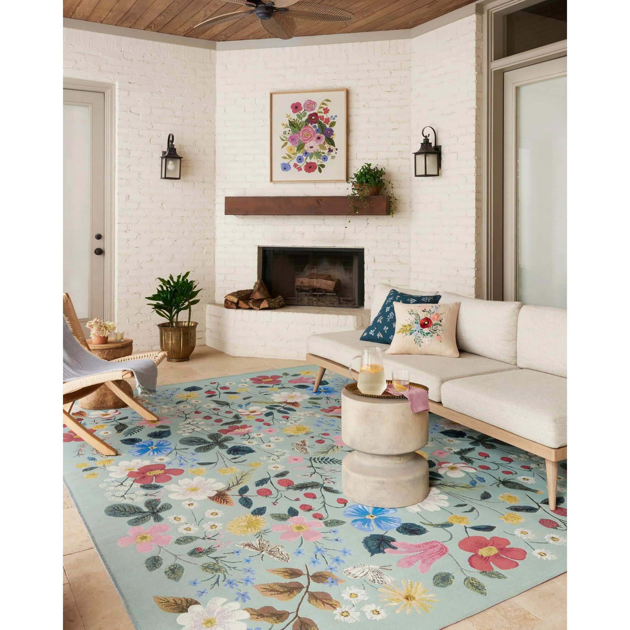 Perennial Mint Rug | Rifle Paper Co. x Loloi - Image 2