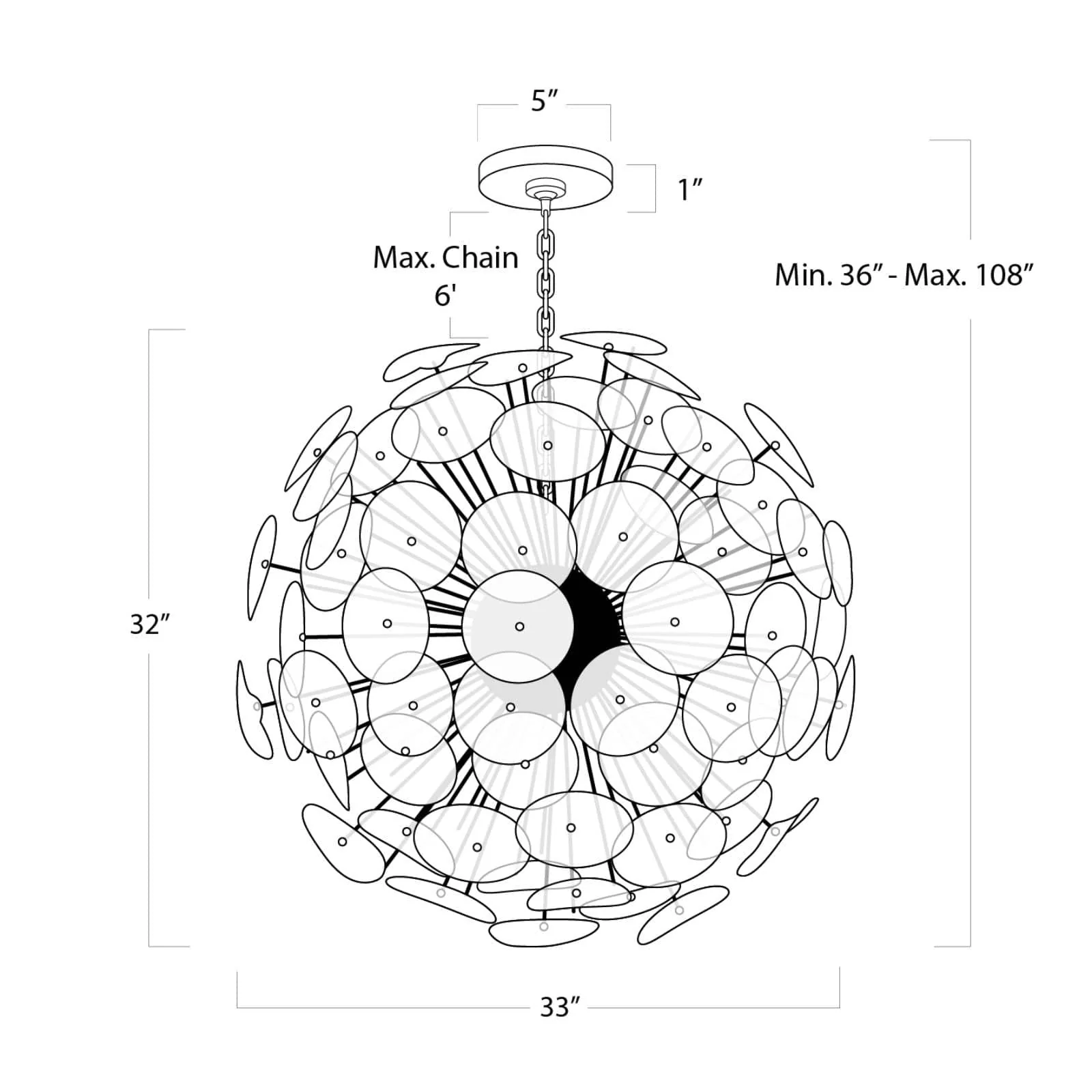 Poppy Glass Chandelier - Image 16