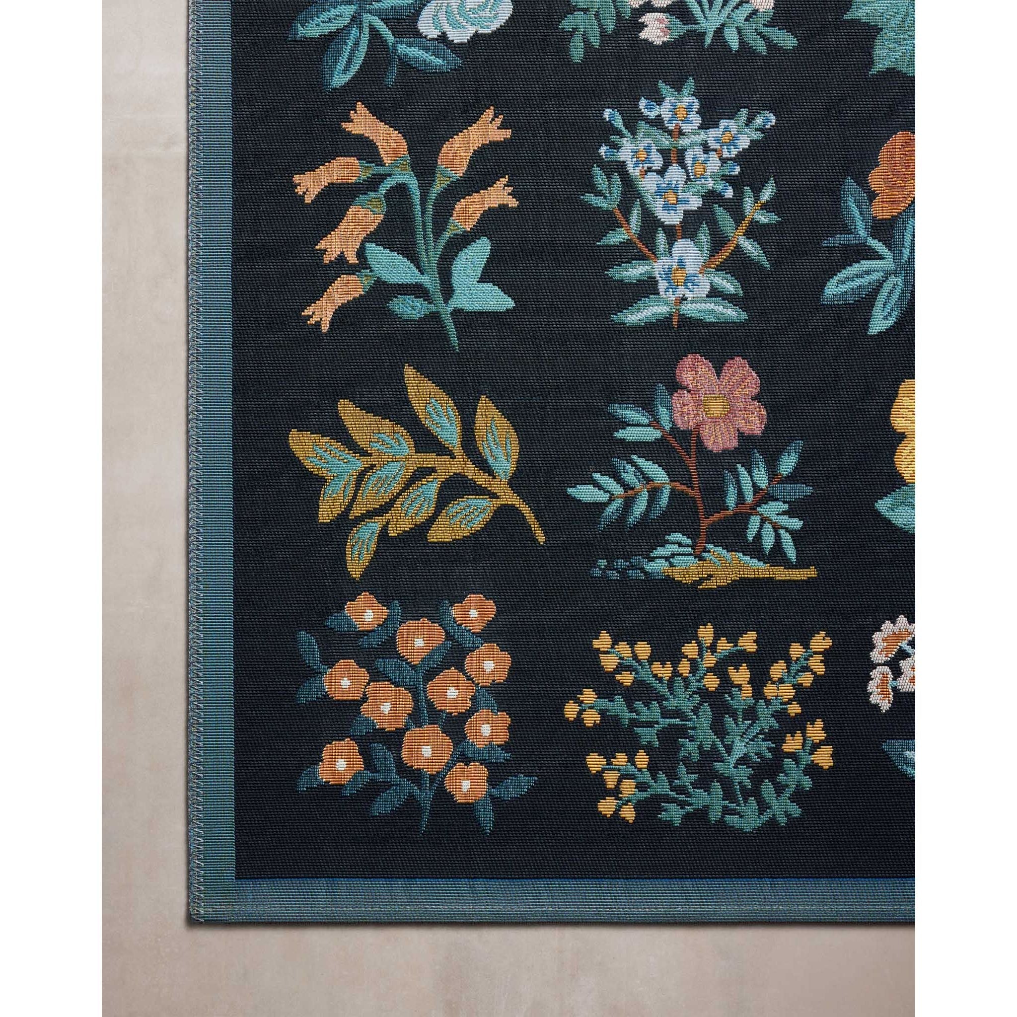 Perennial Wildflower Black Rug | Rifle Paper Co. x Loloi - Image 6