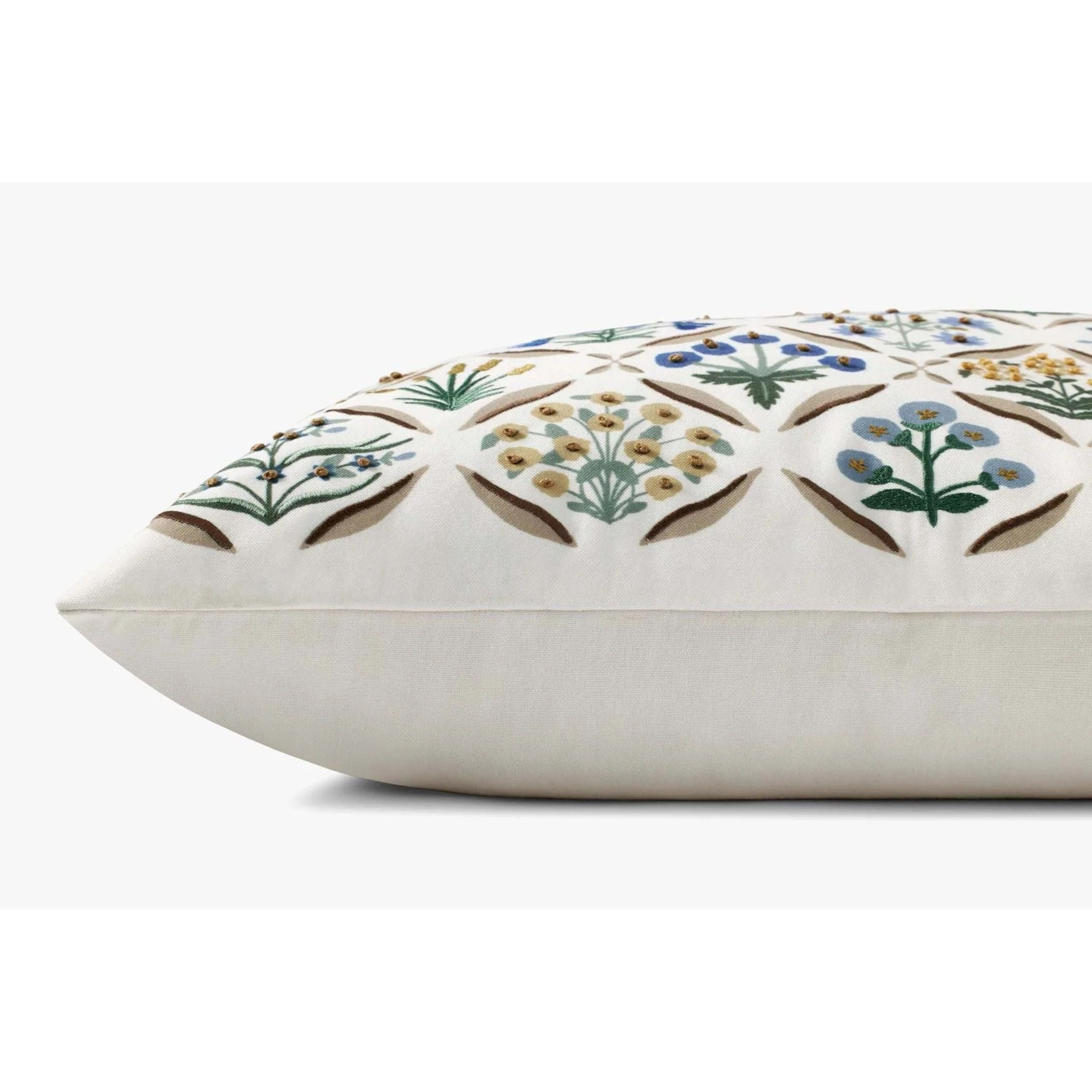 Estee White / Multi Pillow | Rifle Paper Co. x Loloi - Image 4