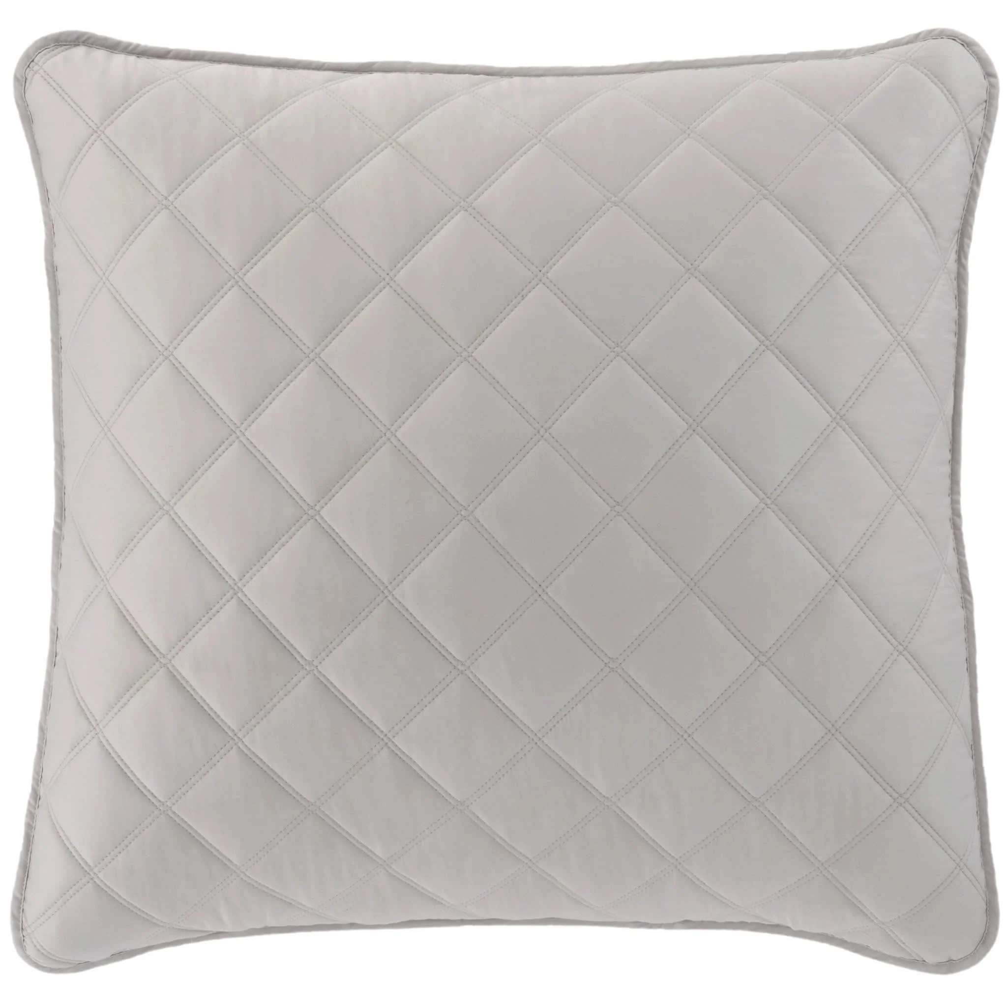 Quilted Silken Solid Sham | Grey - Image 3